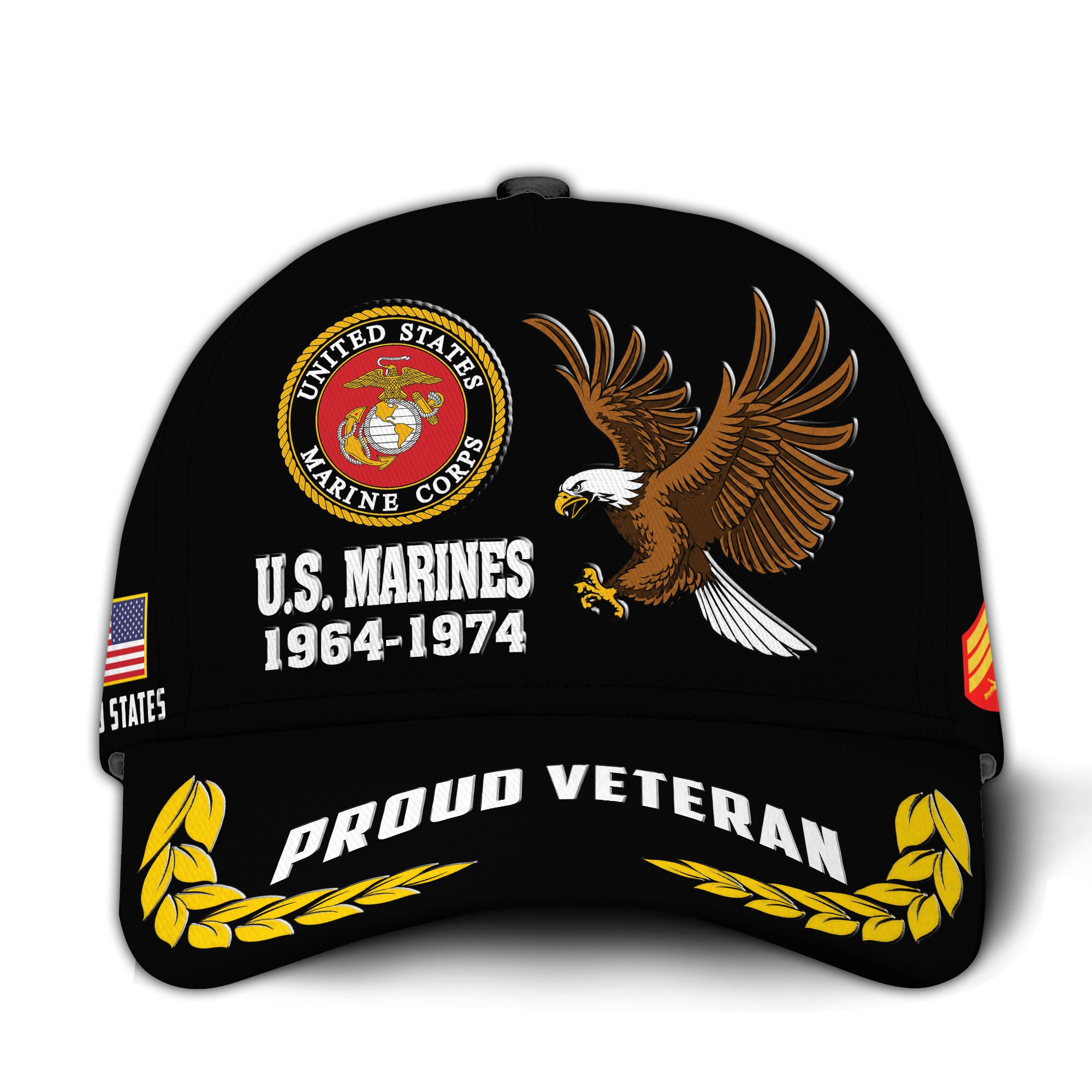 Premium Custom USMC Veteran Hat VPVC020923, Cap For Marine Veterans, Gifts For Veterans Day, Father’s Day