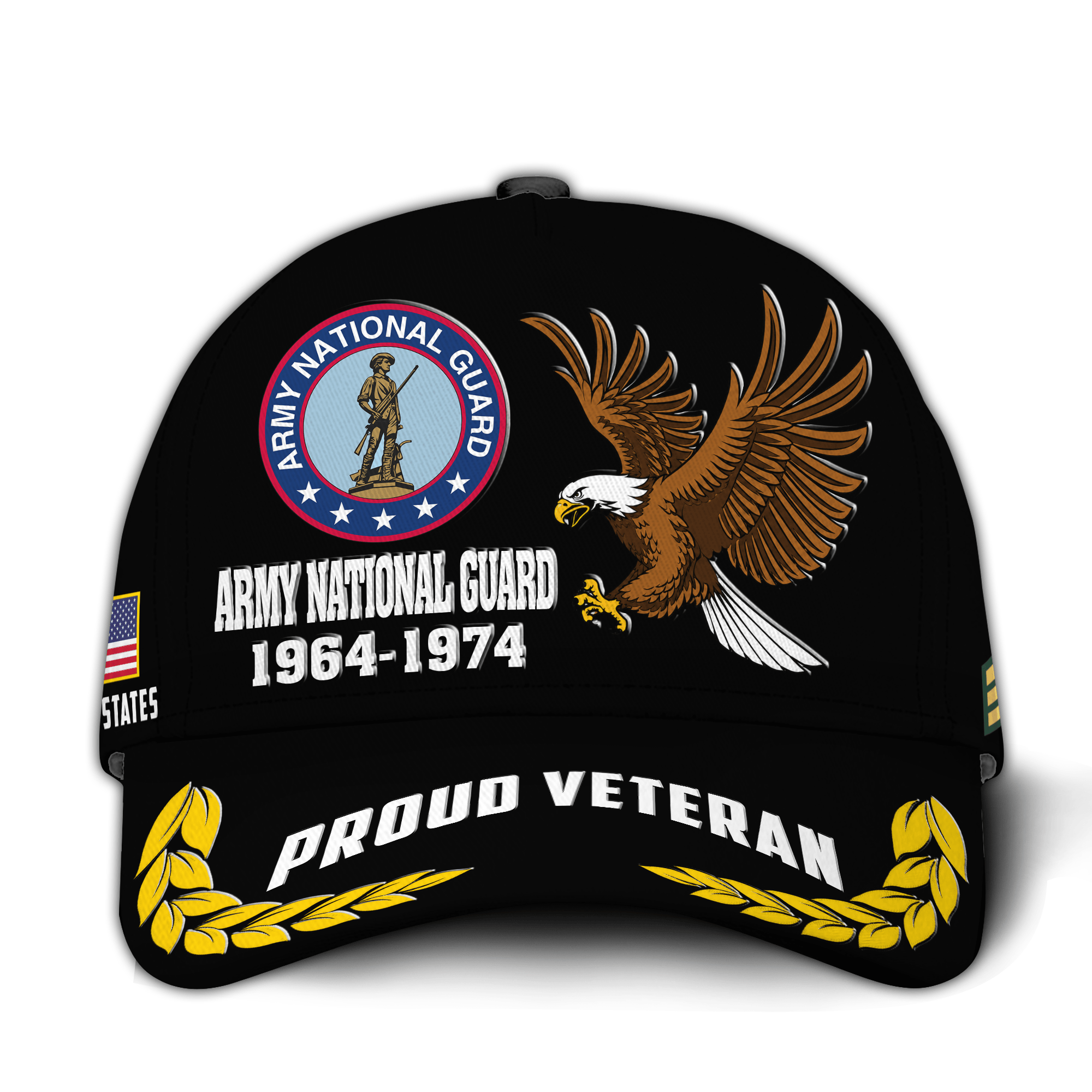 Premium Custom Army National Guard Veteran Hat VPVC020928, Cap For Army National Guard Veteran, Gifts For Veterans Day, Father’s Day
