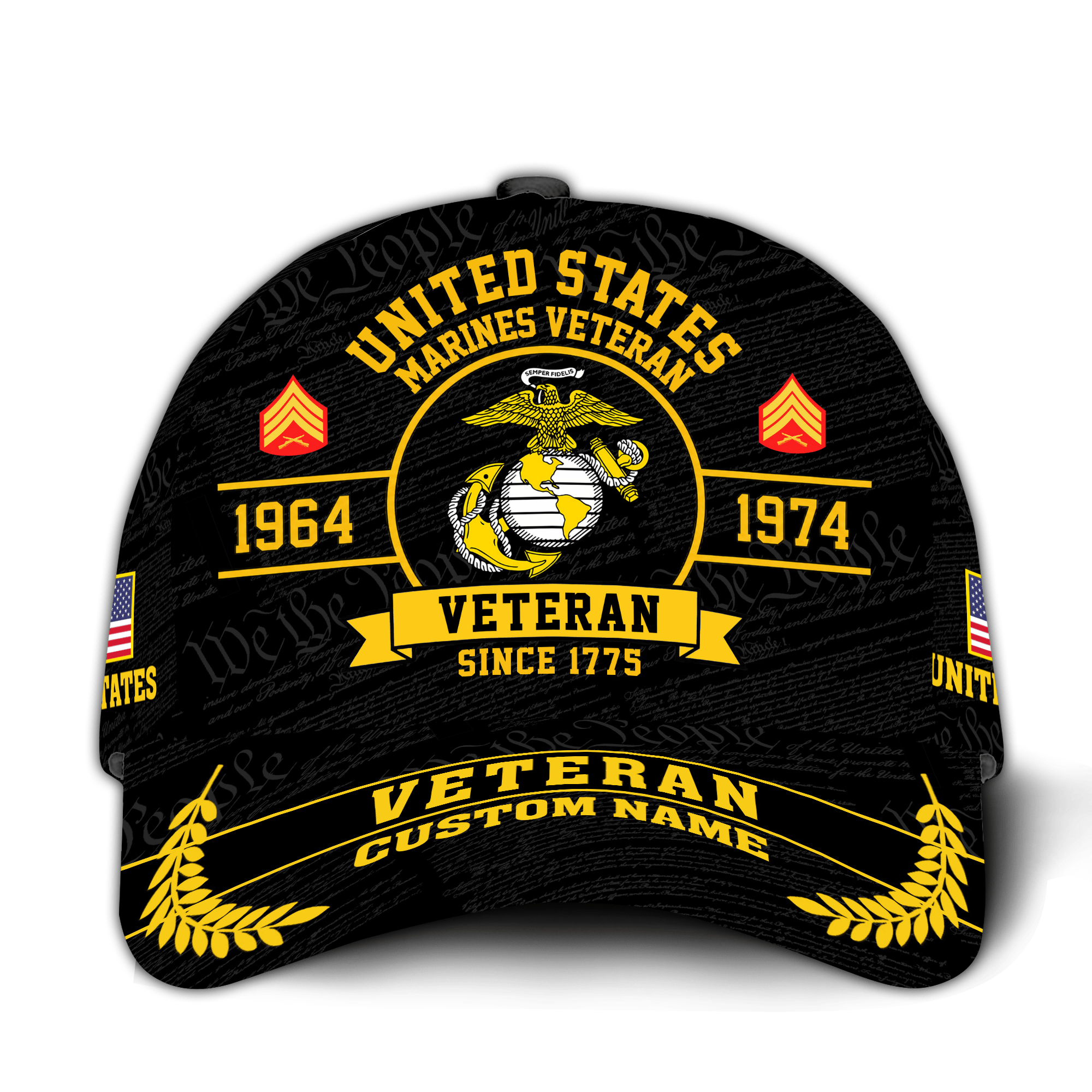 Premium Custom USMC Veteran Hat VPVC020933, Cap For Marine Veterans, Gifts For Veterans Day, Father’s Day
