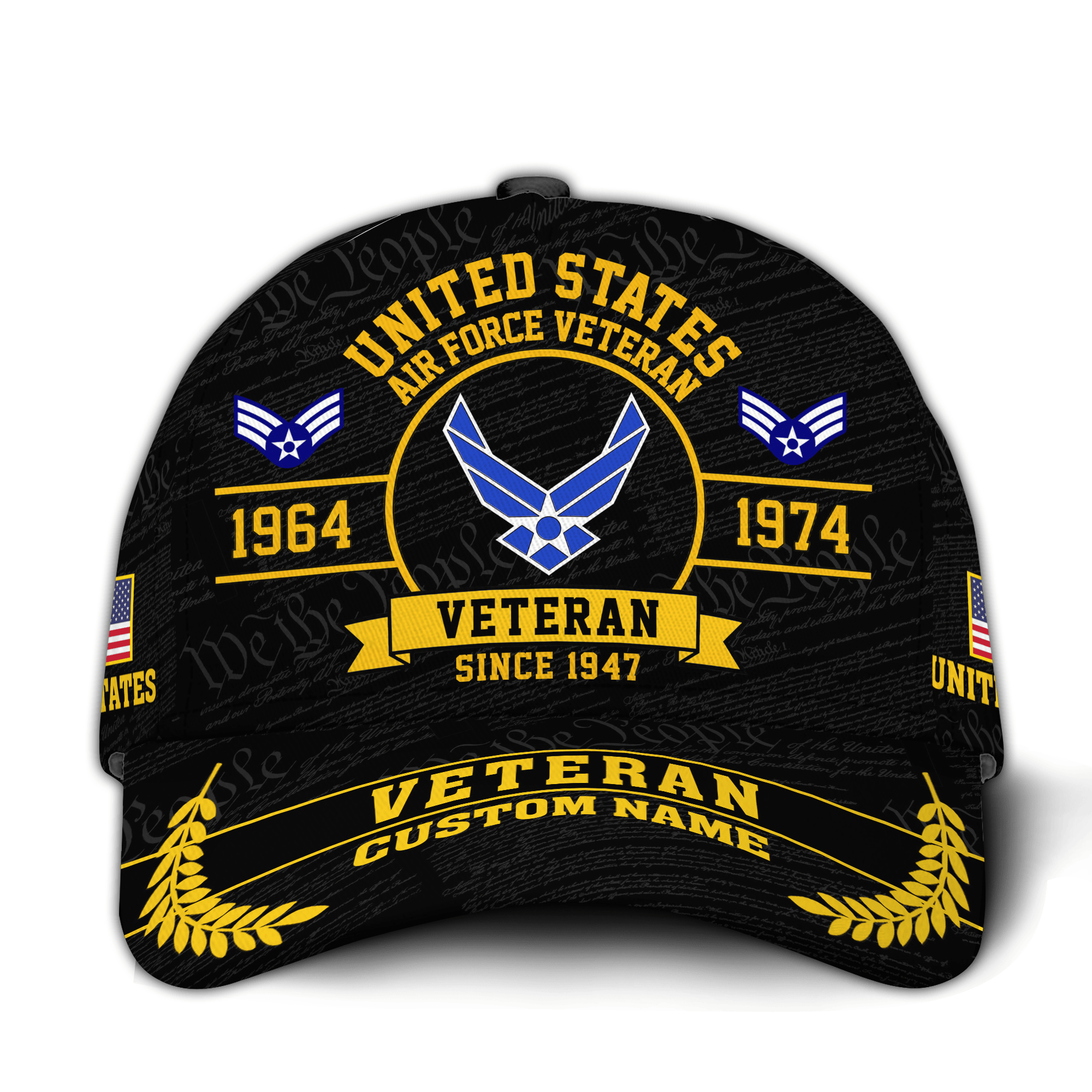 Premium Custom USAF Veteran Hat VPVC020934, Cap For Air Force Veterans, Gifts For Veterans Day, Father’s Day