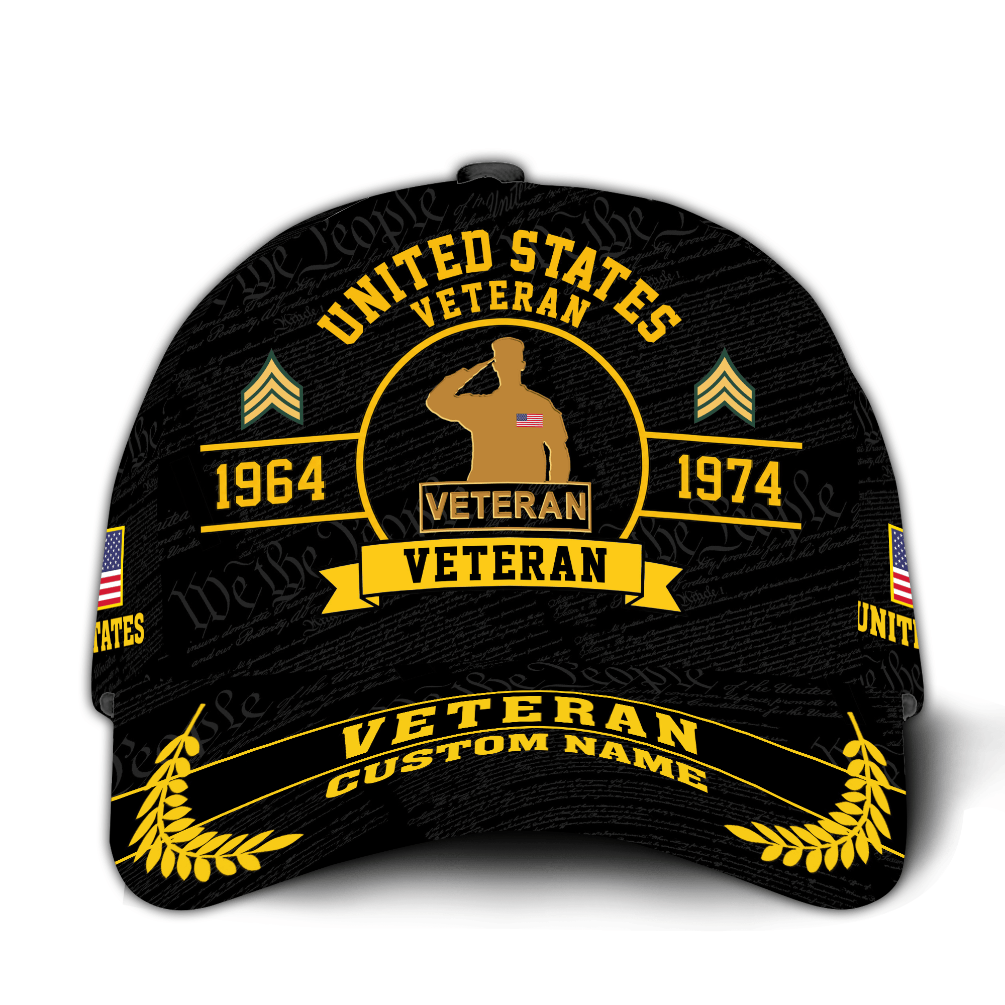 Premium Custom US Veteran Hat VPVC020937, Cap For US Veterans, Gifts For Veterans Day, Father’s Day