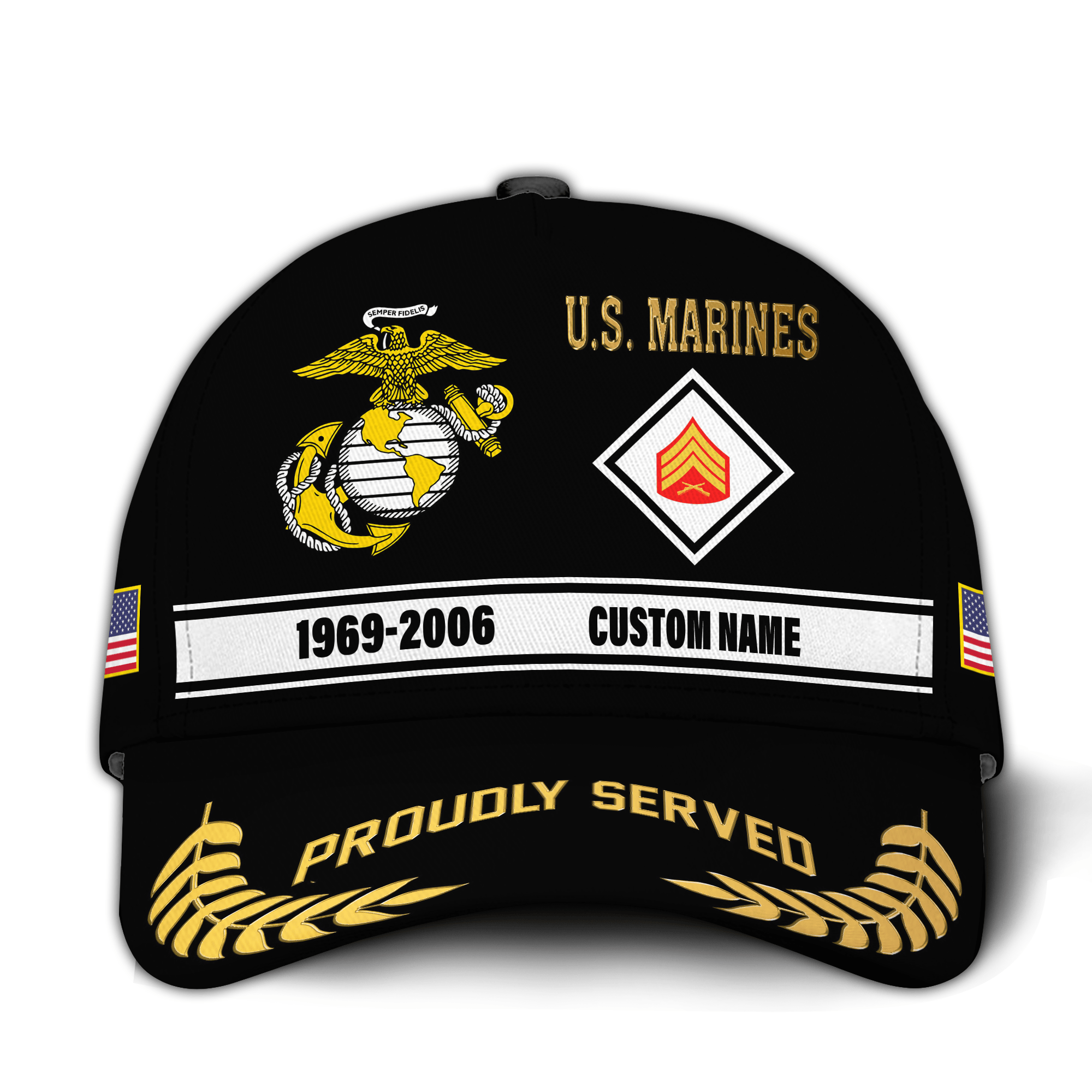 Premium Custom USMC Veteran Hat VPVC020953, Cap For Marine Veterans, Gifts For Veterans Day, Father’s Day
