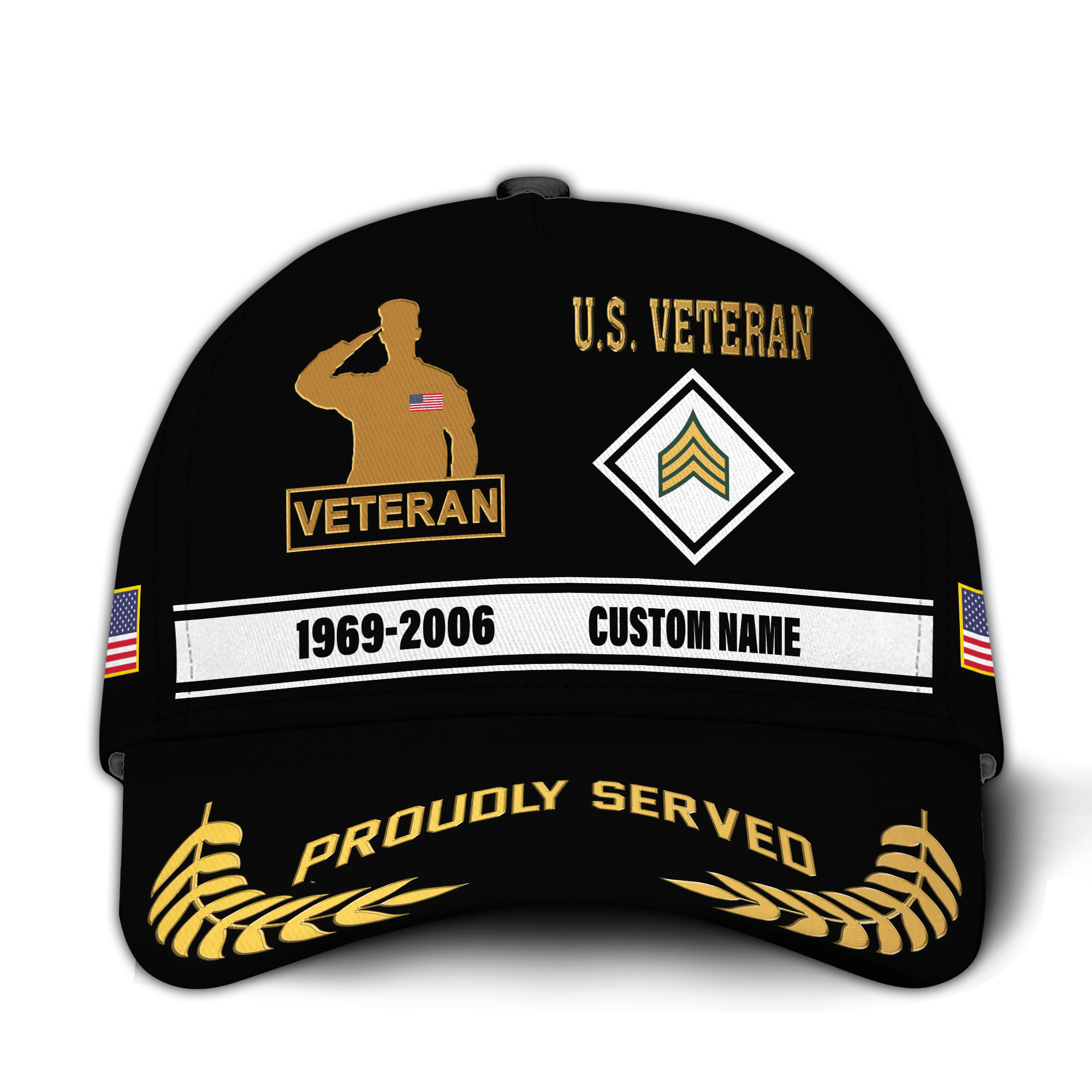 Premium Custom US Veteran Hat VPVC020957, Cap For US Veterans, Gifts For Veterans Day, Father’s Day