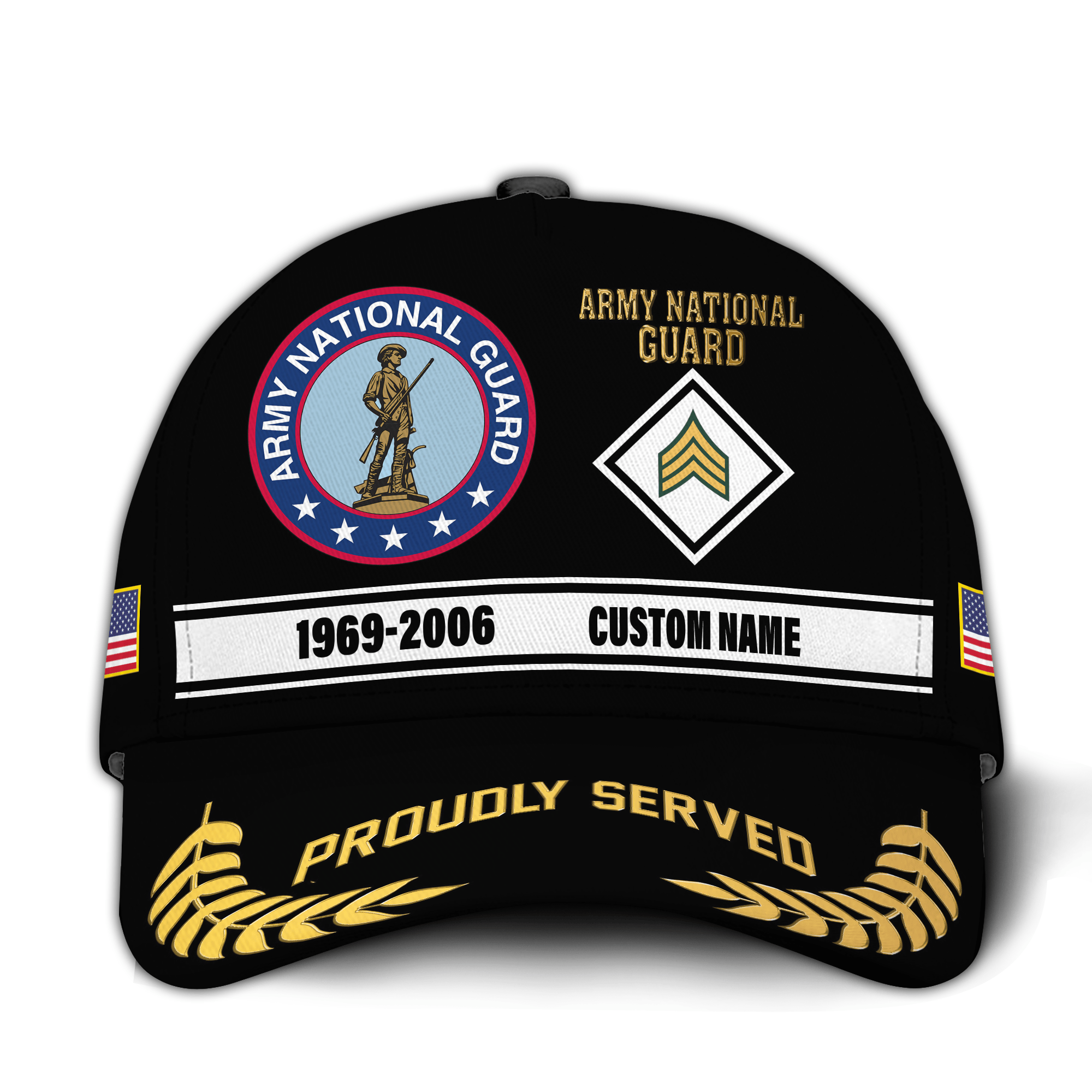 Premium Custom Army National Guard Veteran Hat VPVC020958, Cap For Army National Guard Veteran, Gifts For Veterans Day, Father’s Day