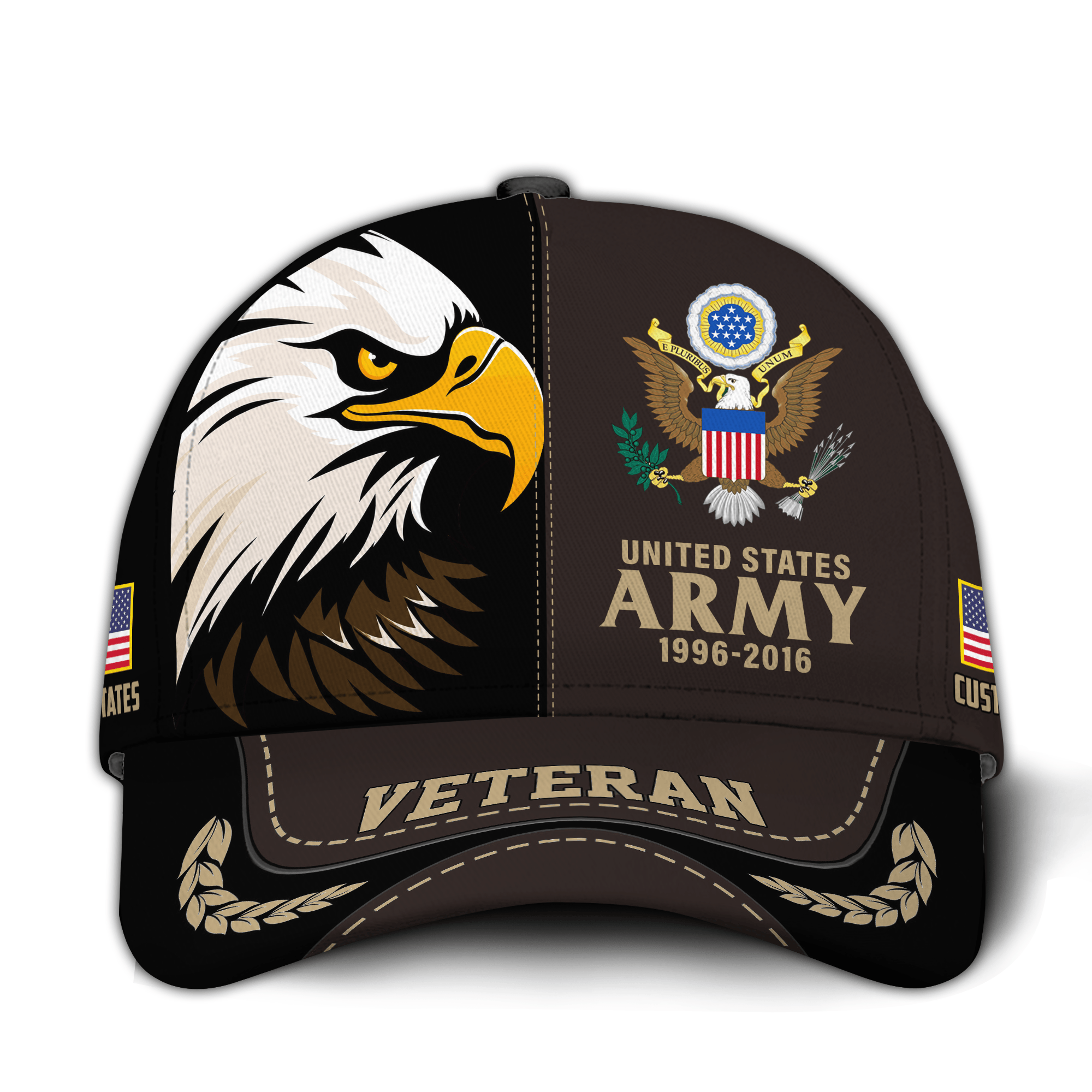 Premium Custom US Army Veteran Hat VPVC020971, Cap For Army Veterans, Gifts For Veterans Day, Father’s Day