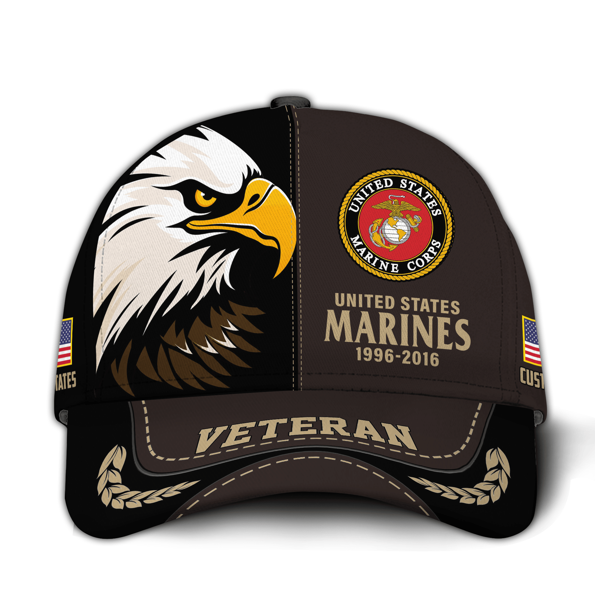 Premium Custom USMC Veteran Hat VPVC020973, Cap For Marine Veterans, Gifts For Veterans Day, Father’s Day