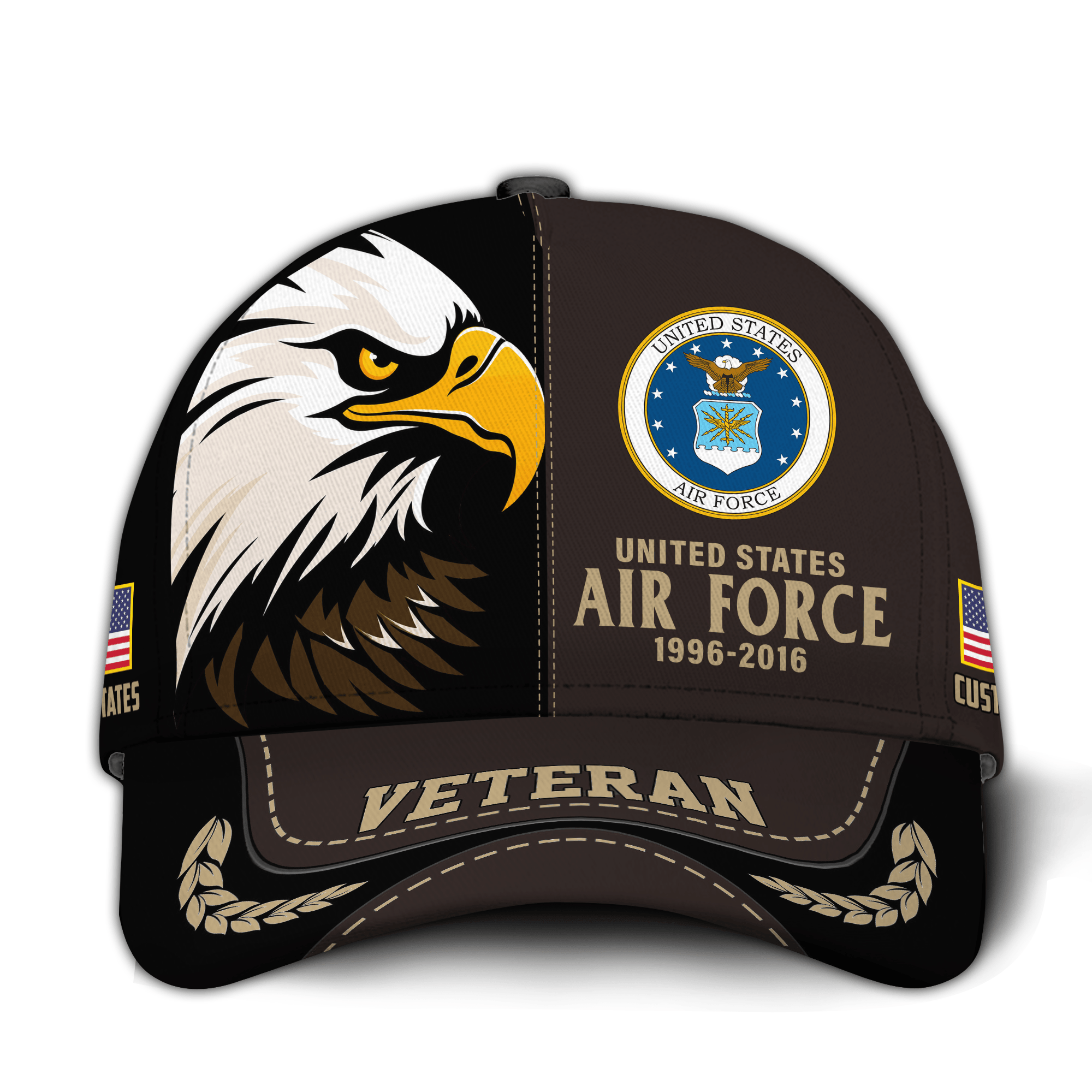 Premium Custom USAF Veteran Hat VPVC020974, Cap For Air Force Veterans, Gifts For Veterans Day, Father’s Day