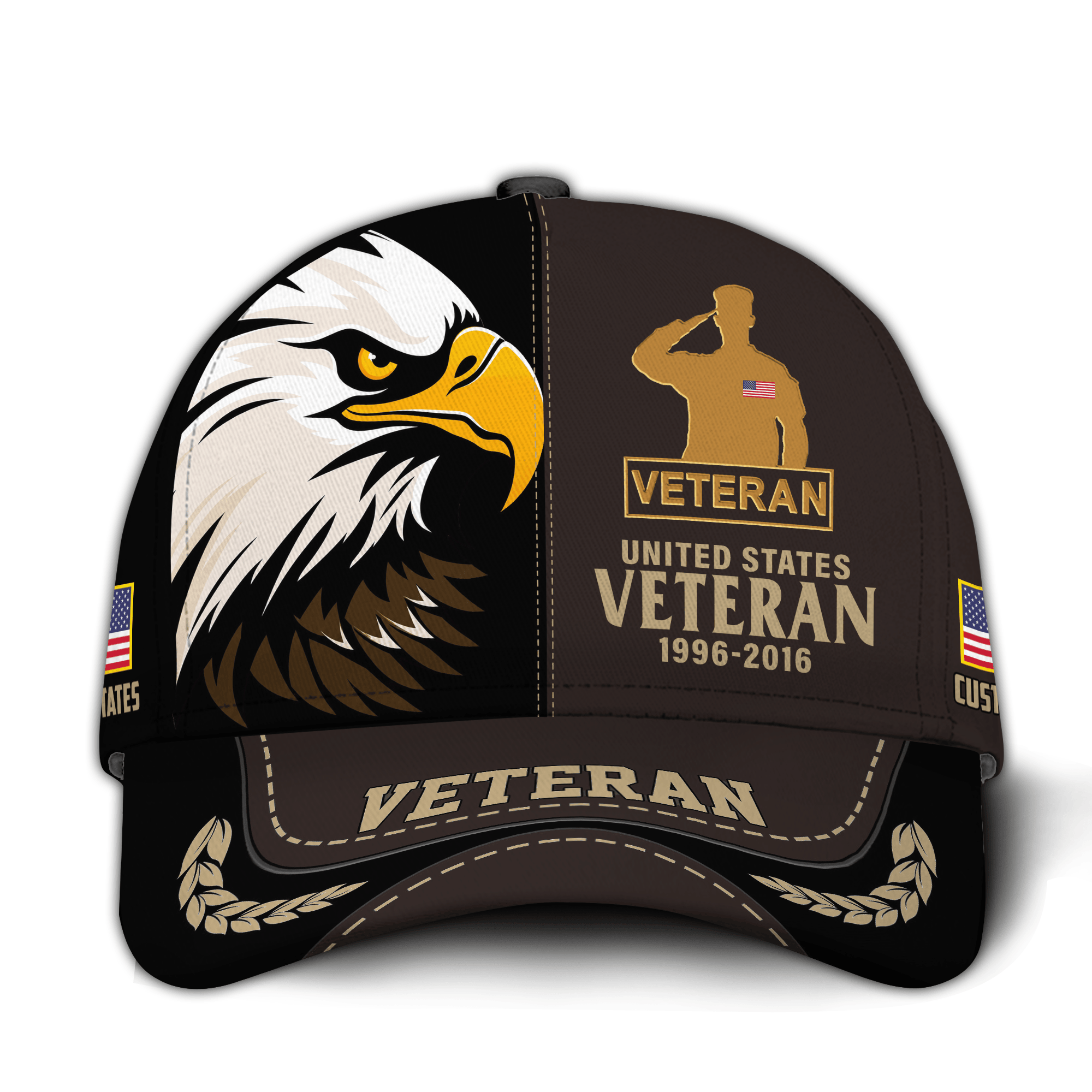 Premium Custom US Veteran Hat VPVC020977, Cap For US Veterans, Gifts For Veterans Day, Father’s Day