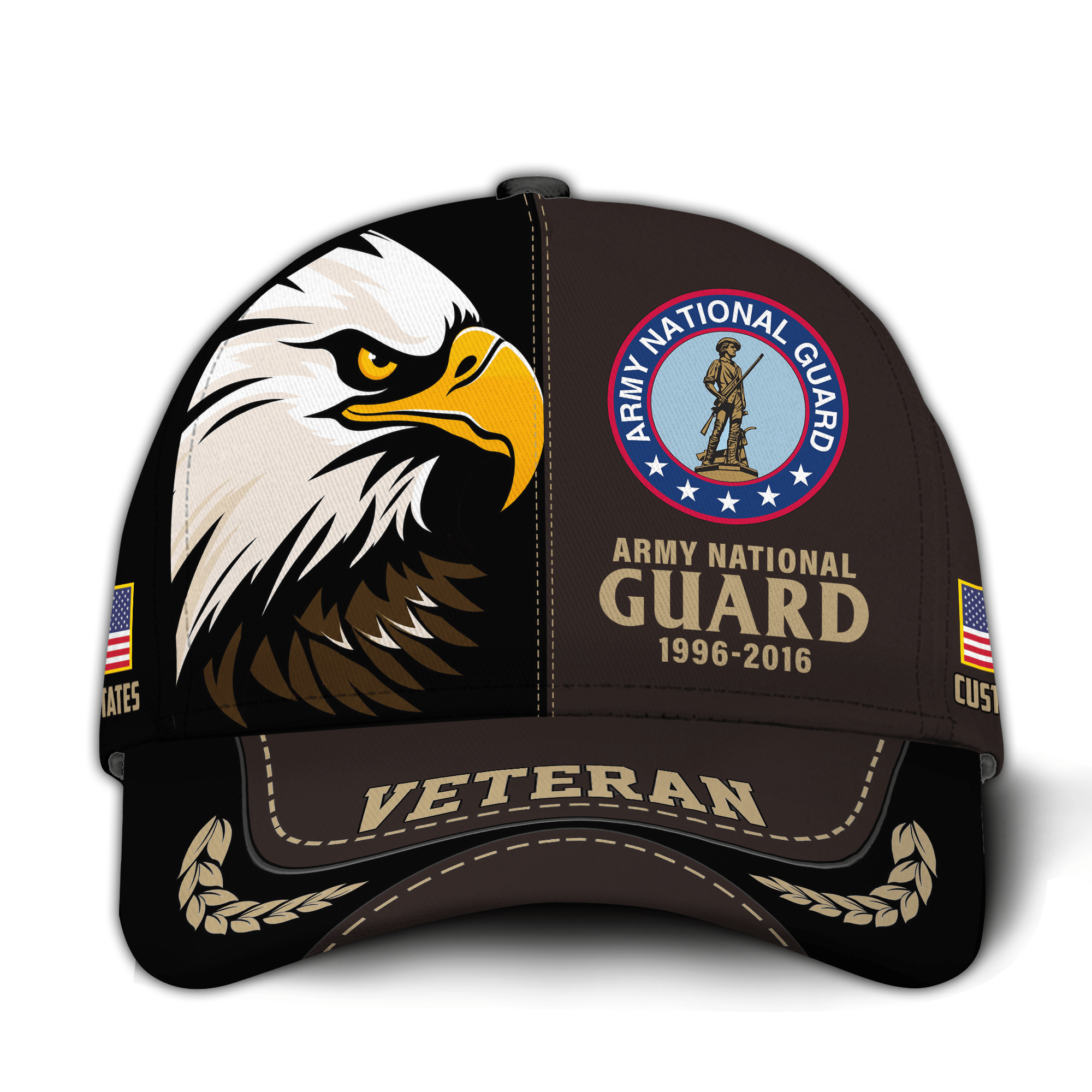 Premium Custom Army National Guard Veteran Hat VPVC020978, Cap For Army National Guard Veteran, Gifts For Veterans Day, Father’s Day