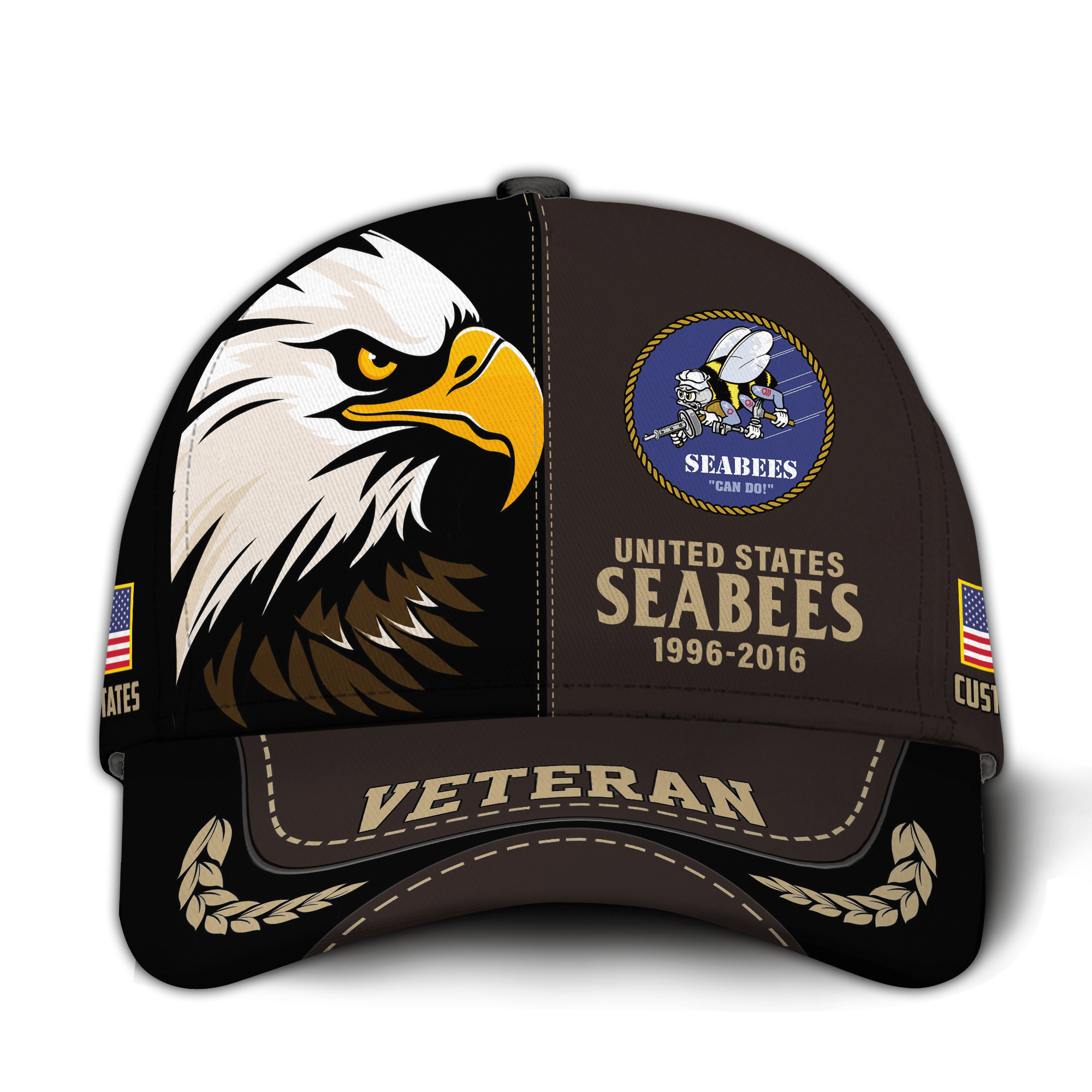 Premium Custom US Seabees Veteran Hat VPVC020979, Cap For Seabees Veteran, Gifts For Veterans Day, Father’s Day
