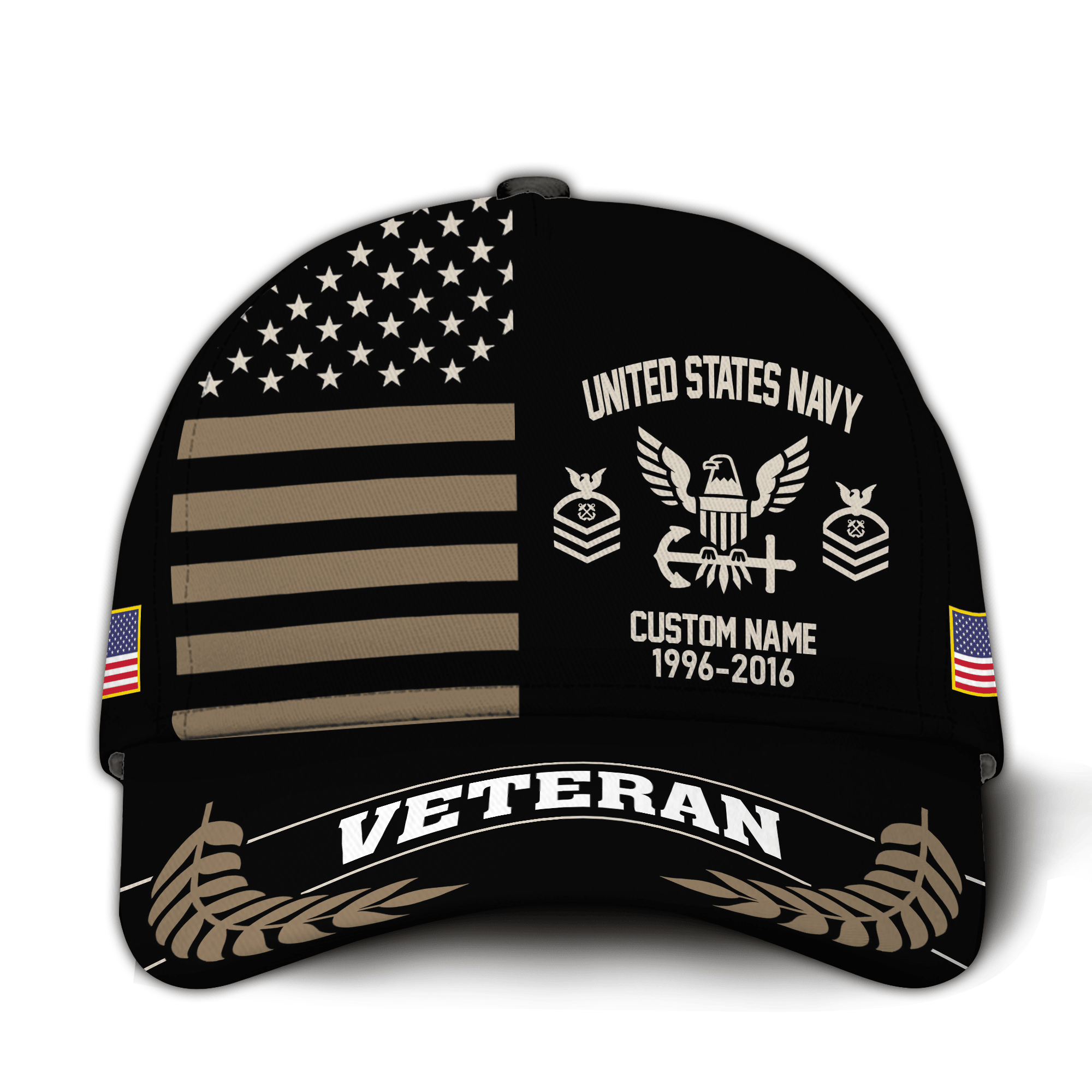 Premium Custom US Navy Veteran Hat VPVC020982, Cap For Navy Veterans, Gifts For Veterans Day, Father’s Day