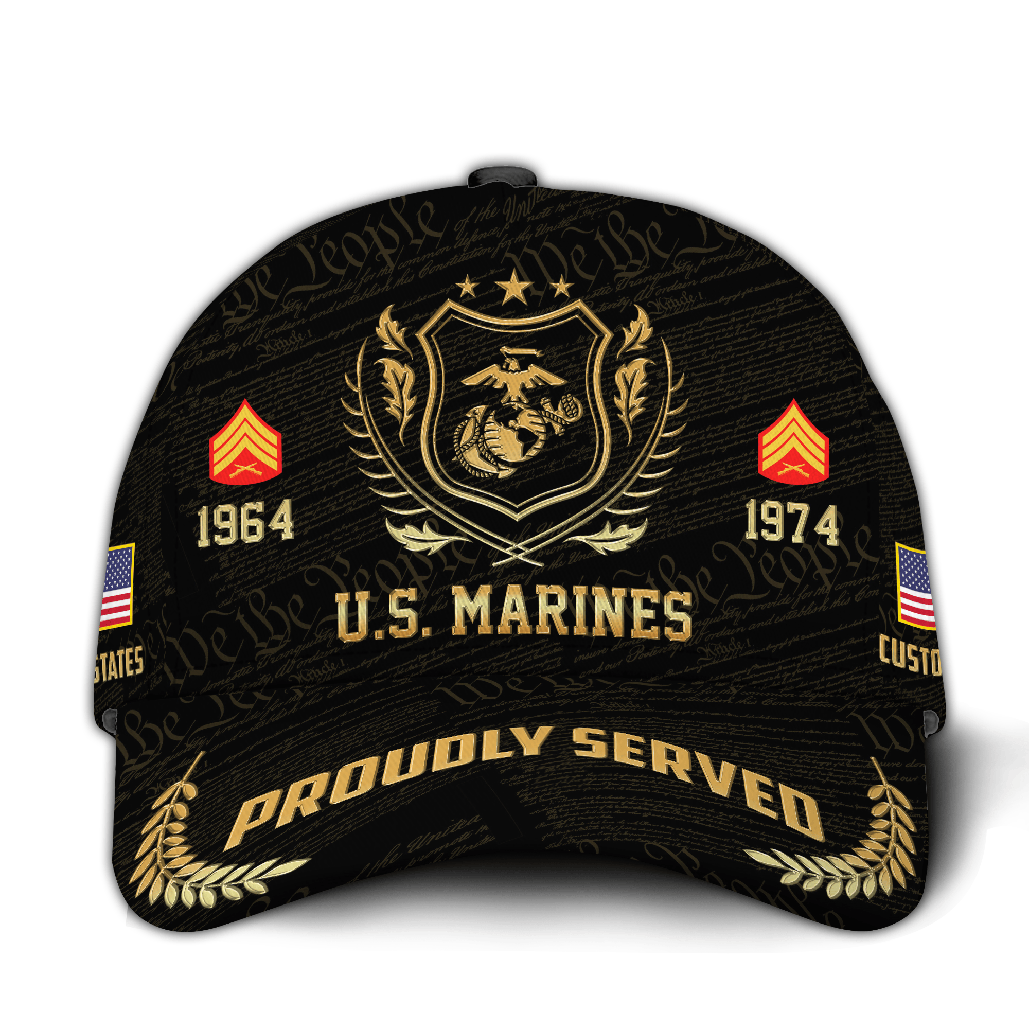 Premium Custom USMC Veteran Hat VPVC021003, Cap For Marine Veterans, Gifts For Veterans Day, Father’s Day