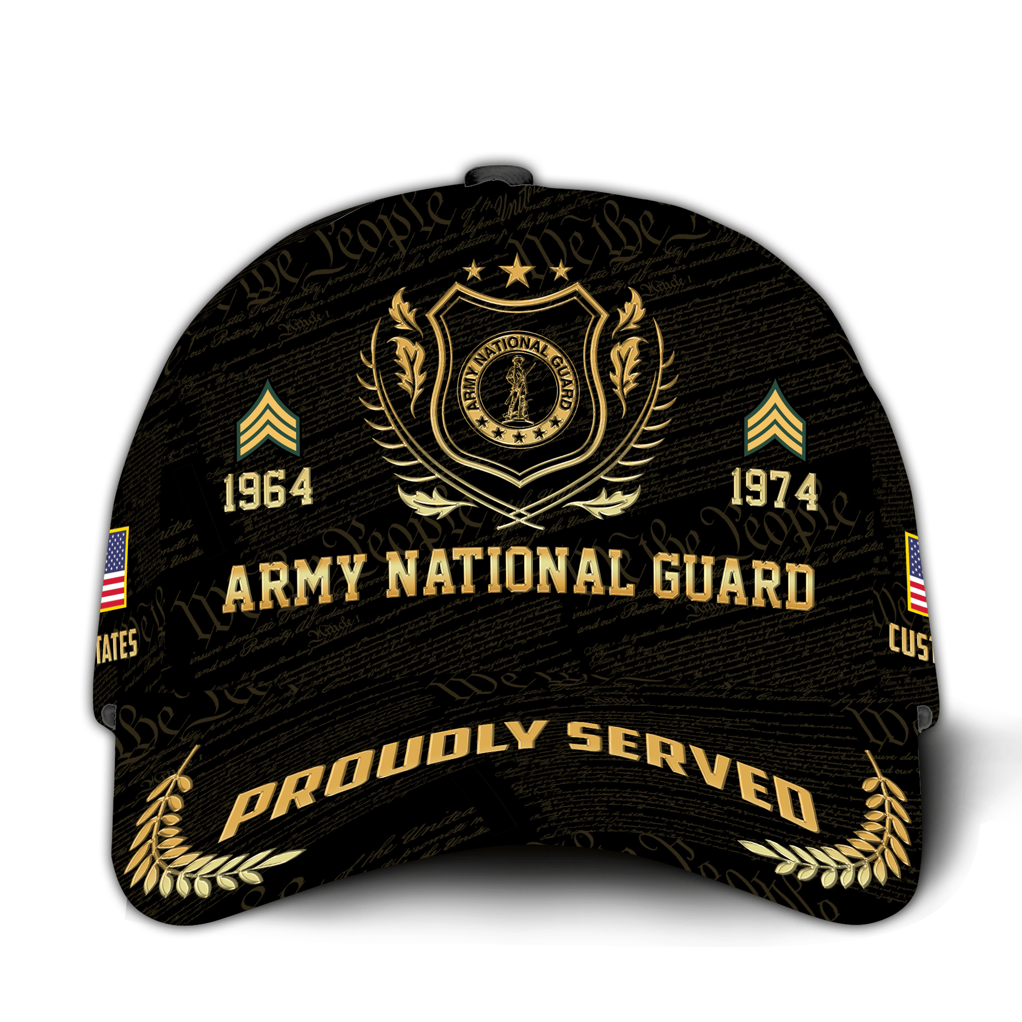 Premium Custom Army National Guard Veteran Hat VPVC021008, Cap For Army National Guard Veteran, Gifts For Veterans Day, Father’s Day