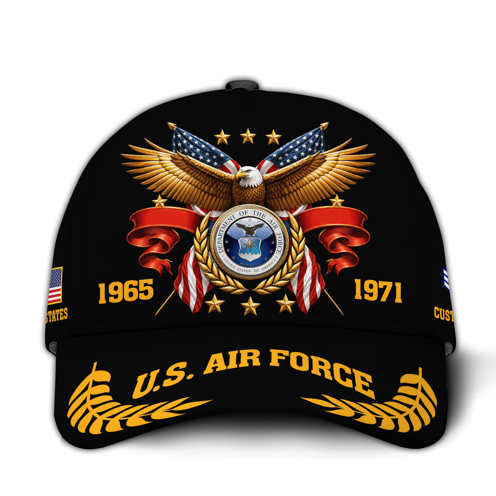 Premium Custom USAF Veteran Hat VPVC021014, Cap For Air Force Veterans, Gifts For Veterans Day, Father’s Day