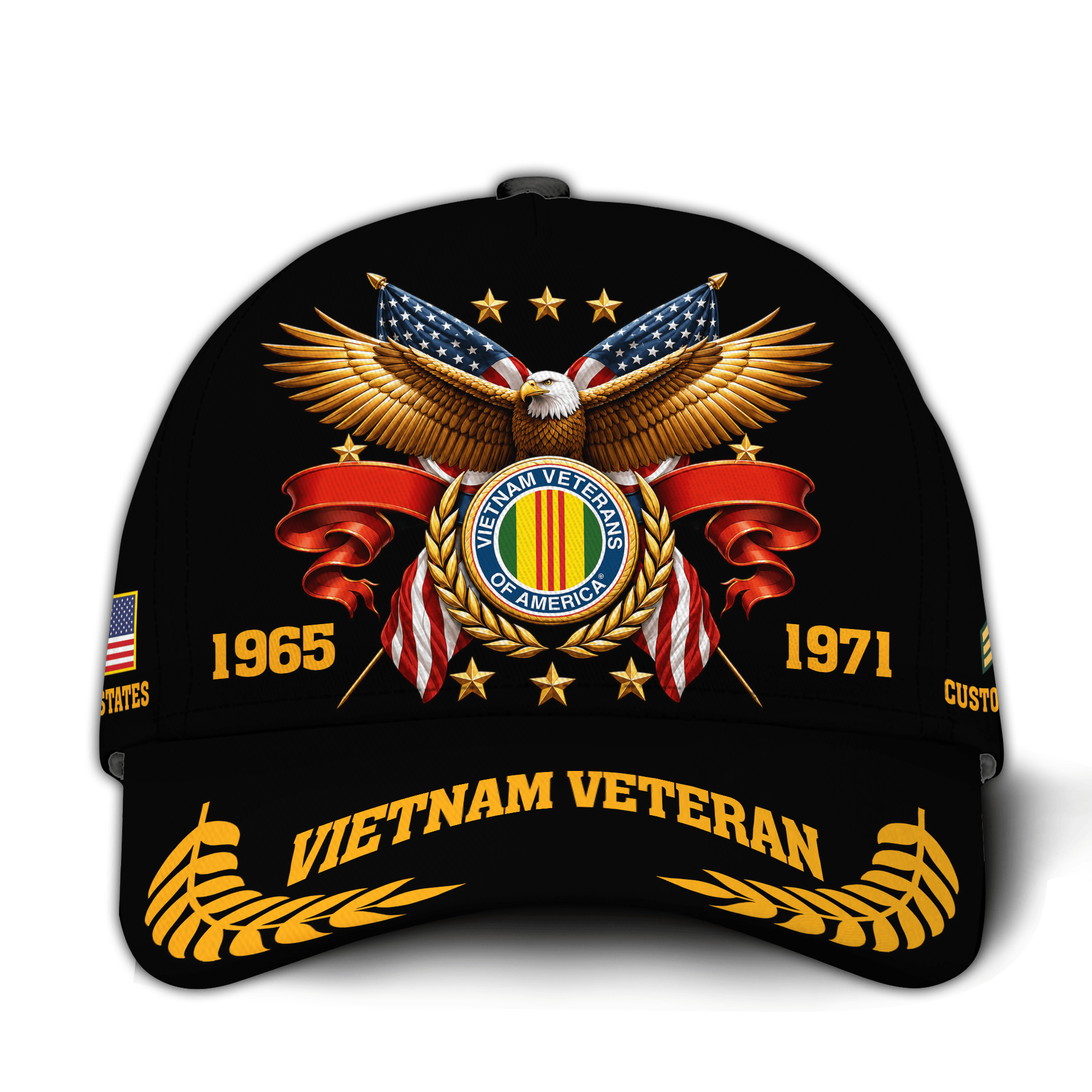 Premium Custom Vietnam Veteran Hat VPVC021016, Cap For Vietnam Veterans, Gifts For Veterans Day, Father’s Day