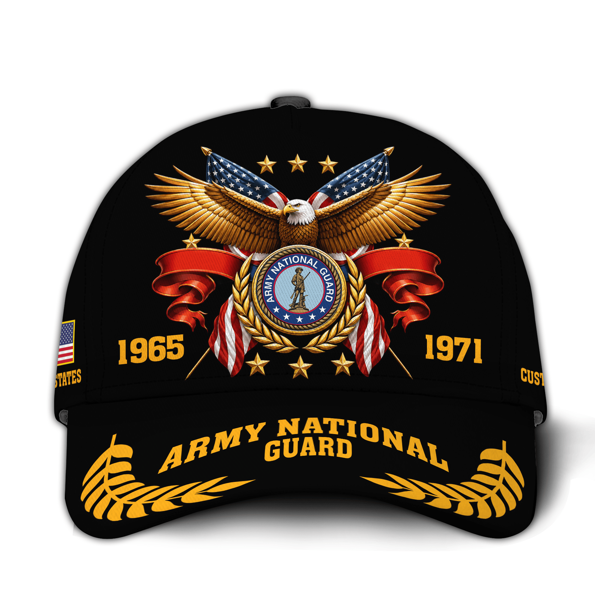 Premium Custom Army National Guard Veteran Hat VPVC021018, Cap For Army National Guard Veteran, Gifts For Veterans Day, Father’s Day