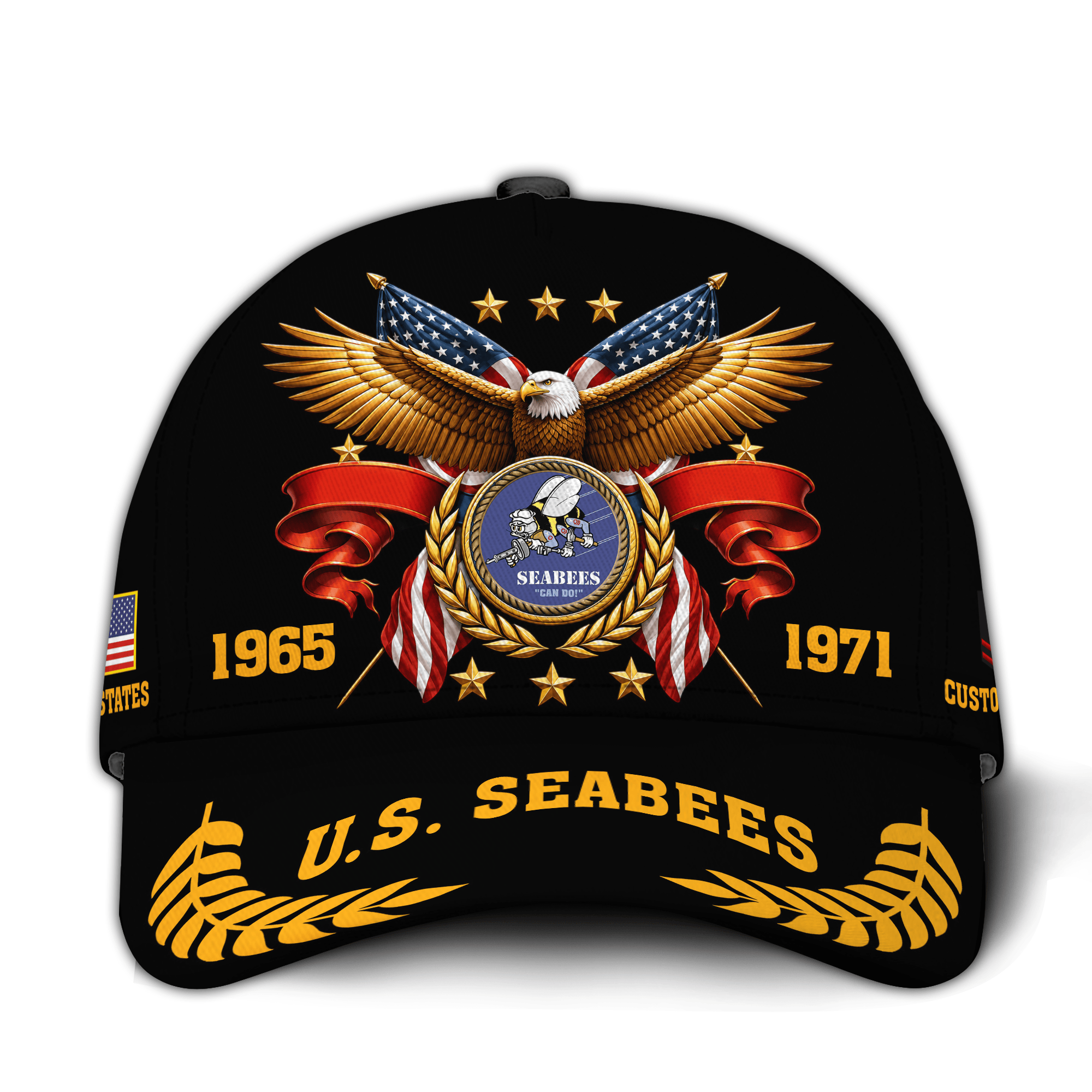 Premium Custom US Seabees Veteran Hat VPVC021019, Cap For Seabees Veteran, Gifts For Veterans Day, Father’s Day