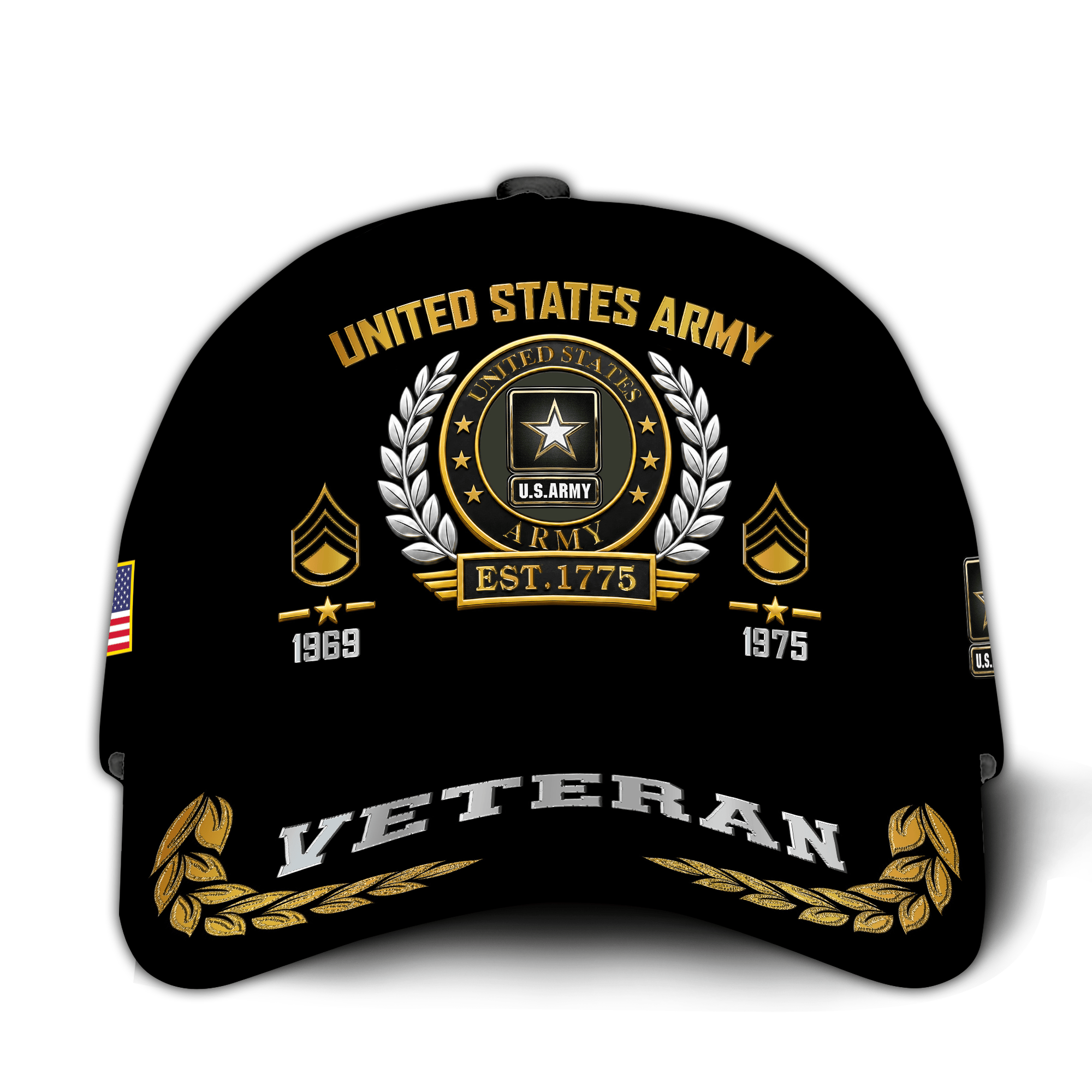Premium Custom US Army Veteran Hat VPVC021021, Cap For Army Veterans, Gifts For Veterans Day, Father’s Day
