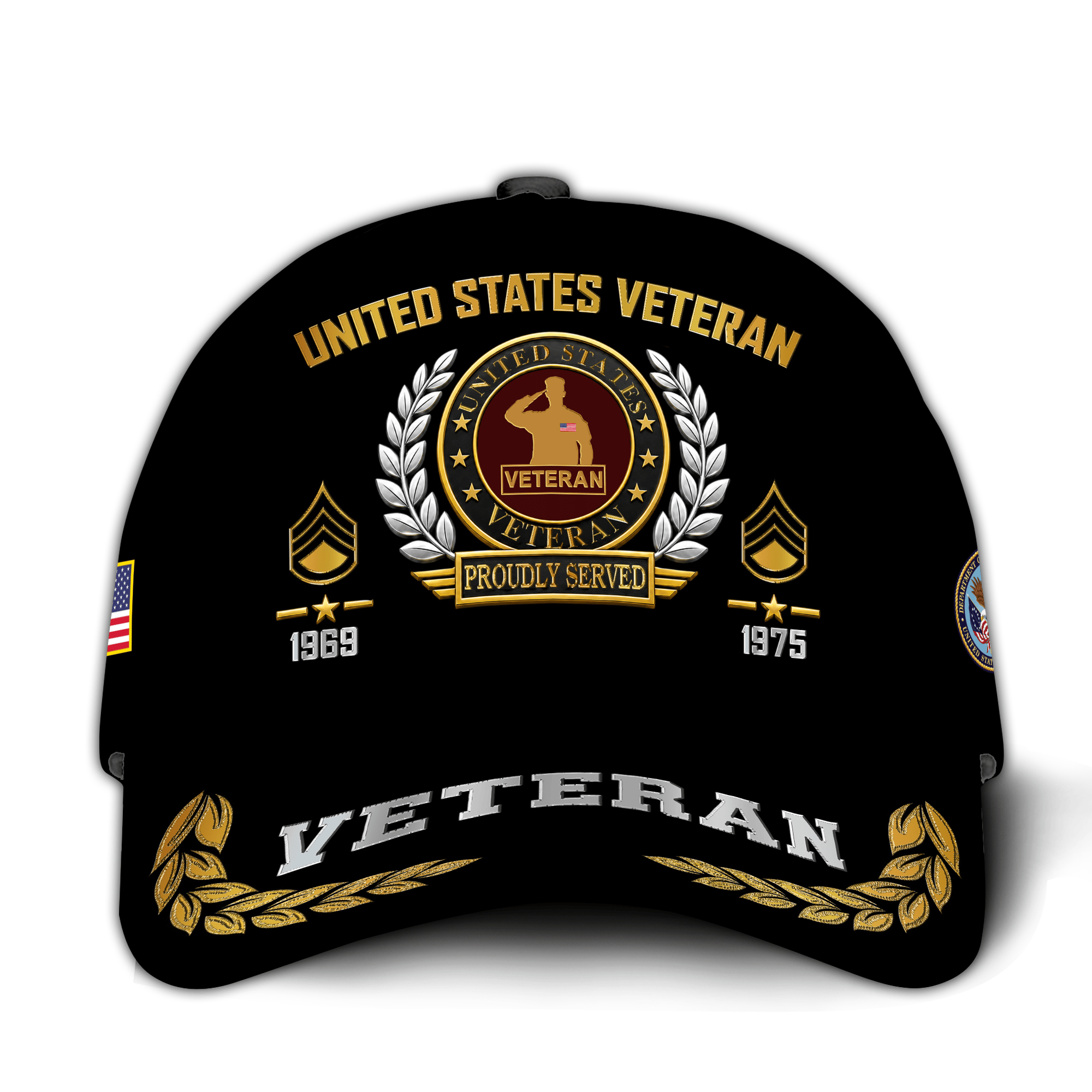 Premium Custom US Veteran Hat VPVC021027, Cap For US Veterans, Gifts For Veterans Day, Father’s Day