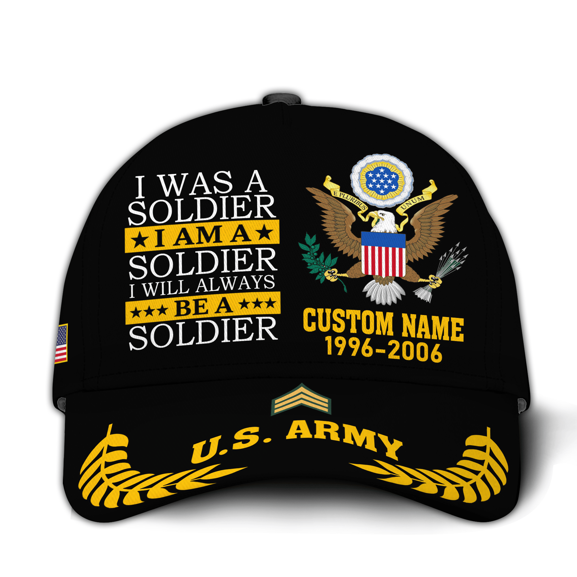 Premium Custom US Army Veteran Hat VPVC021031, Cap For Army Veterans, Gifts For Veterans Day, Father’s Day