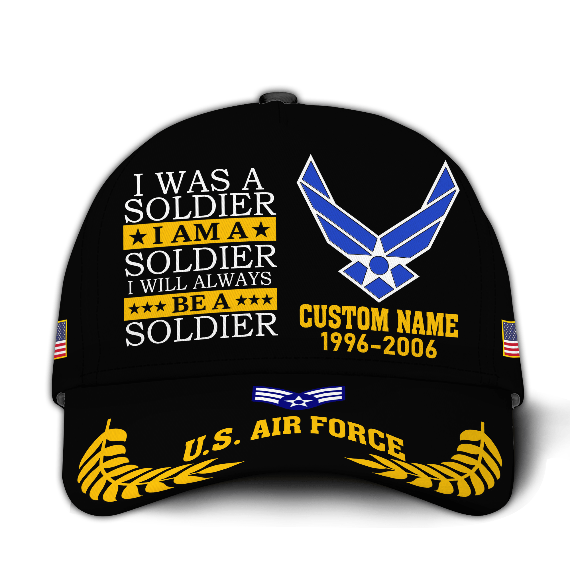 Premium Custom USAF Veteran Hat VPVC021034, Cap For Air Force Veterans, Gifts For Veterans Day, Father’s Day