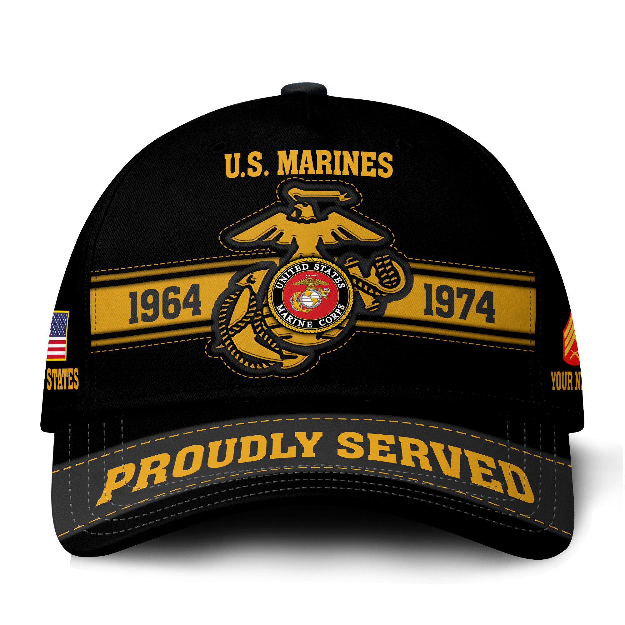 Premium Custom USMC Veteran Hat VPVC021043, Cap For Marine Veterans, Gifts For Veterans Day, Father’s Day