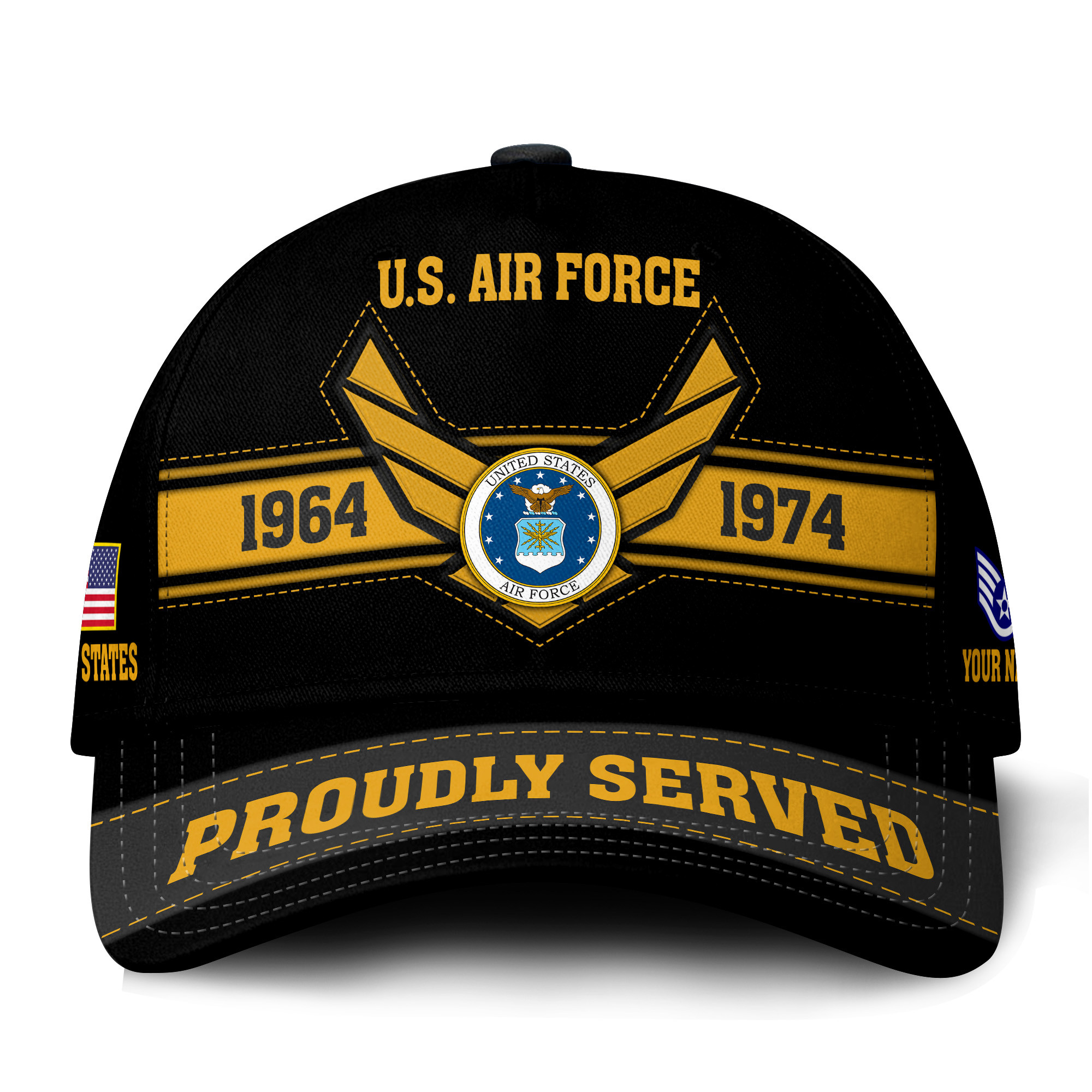 Premium Custom USAF Veteran Hat VPVC021044, Cap For Air Force Veterans, Gifts For Veterans Day, Father’s Day