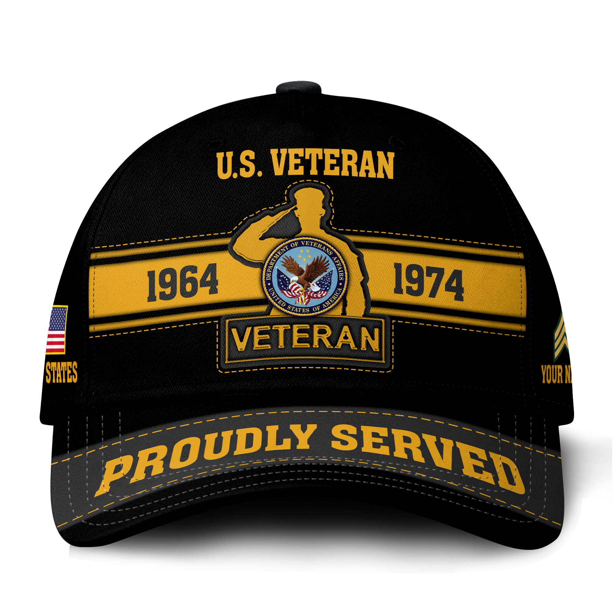 Premium Custom US Veteran Hat VPVC021047, Cap For US Veterans, Gifts For Veterans Day, Father’s Day