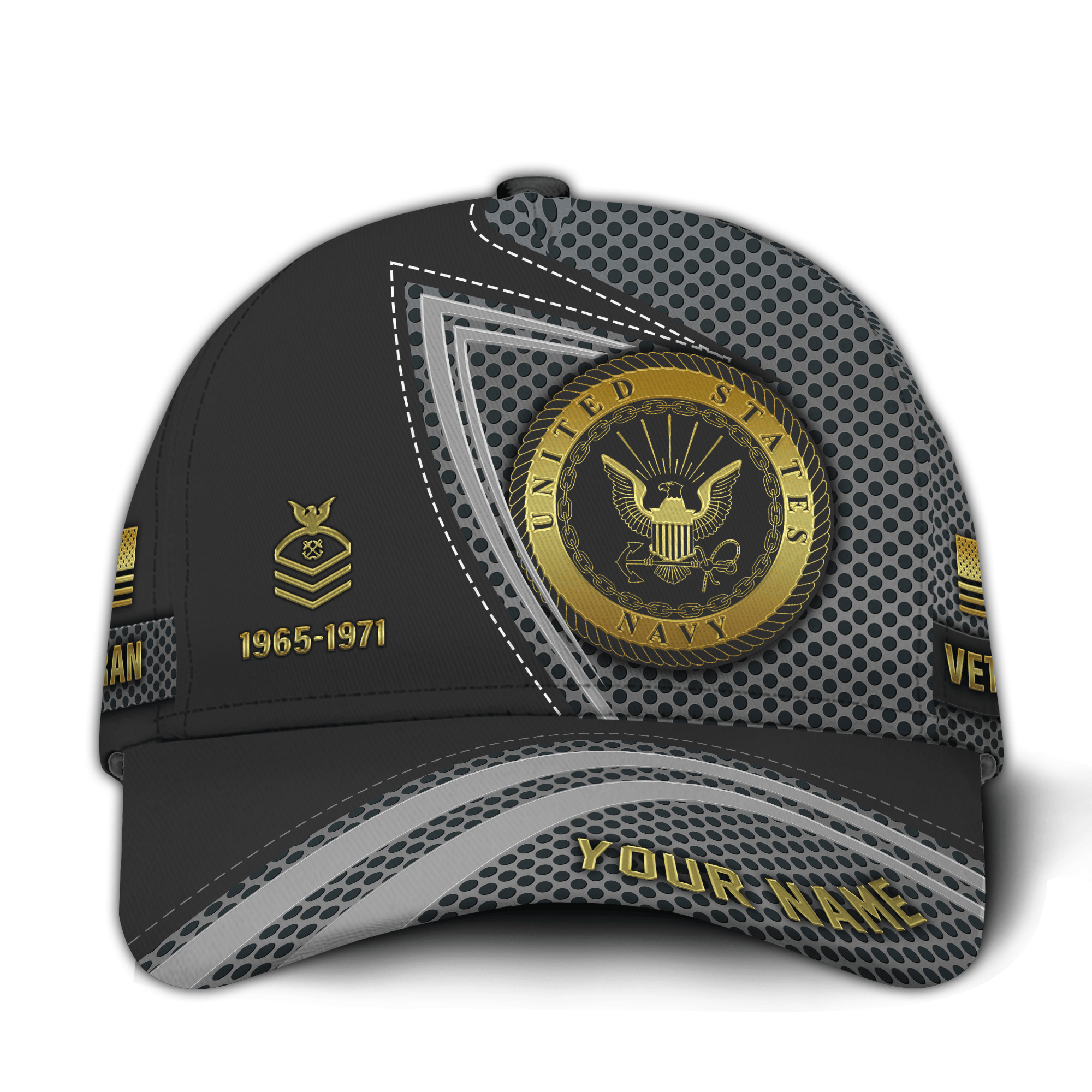 Premium Custom US Navy Veteran Hat VPVC021052, Cap For Navy Veterans, Gifts For Veterans Day, Father’s Day