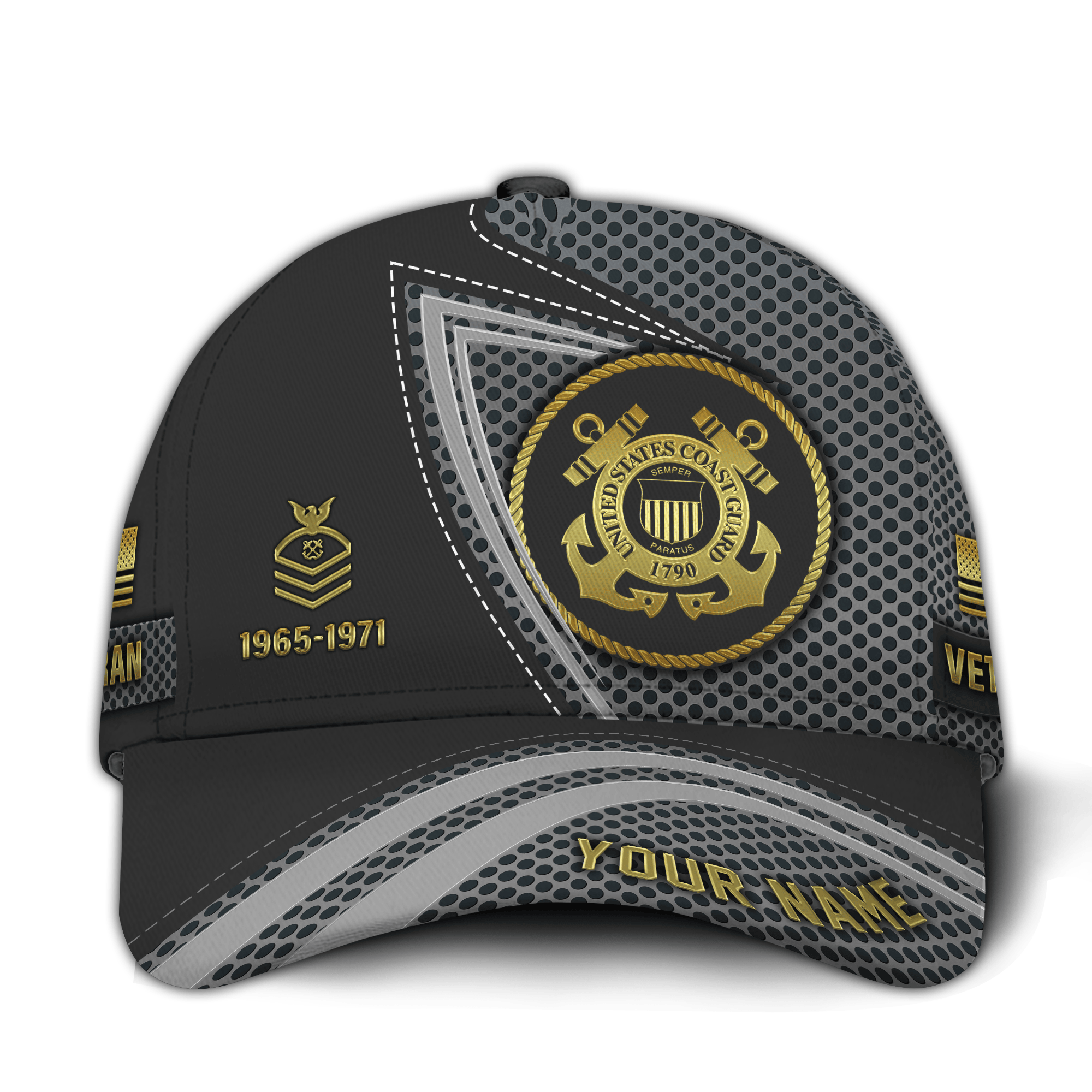 Premium Custom USCG Veteran Hat VPVC021055, Cap For Coast Guard Veterans, Gifts For Veterans Day, Father’s Day