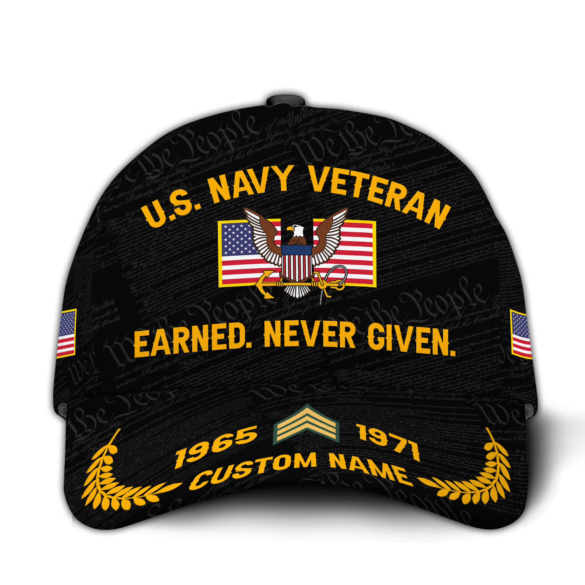 Premium Custom US Navy Veteran Hat VPVC021062, Cap For Navy Veterans, Gifts For Veterans Day, Father’s Day