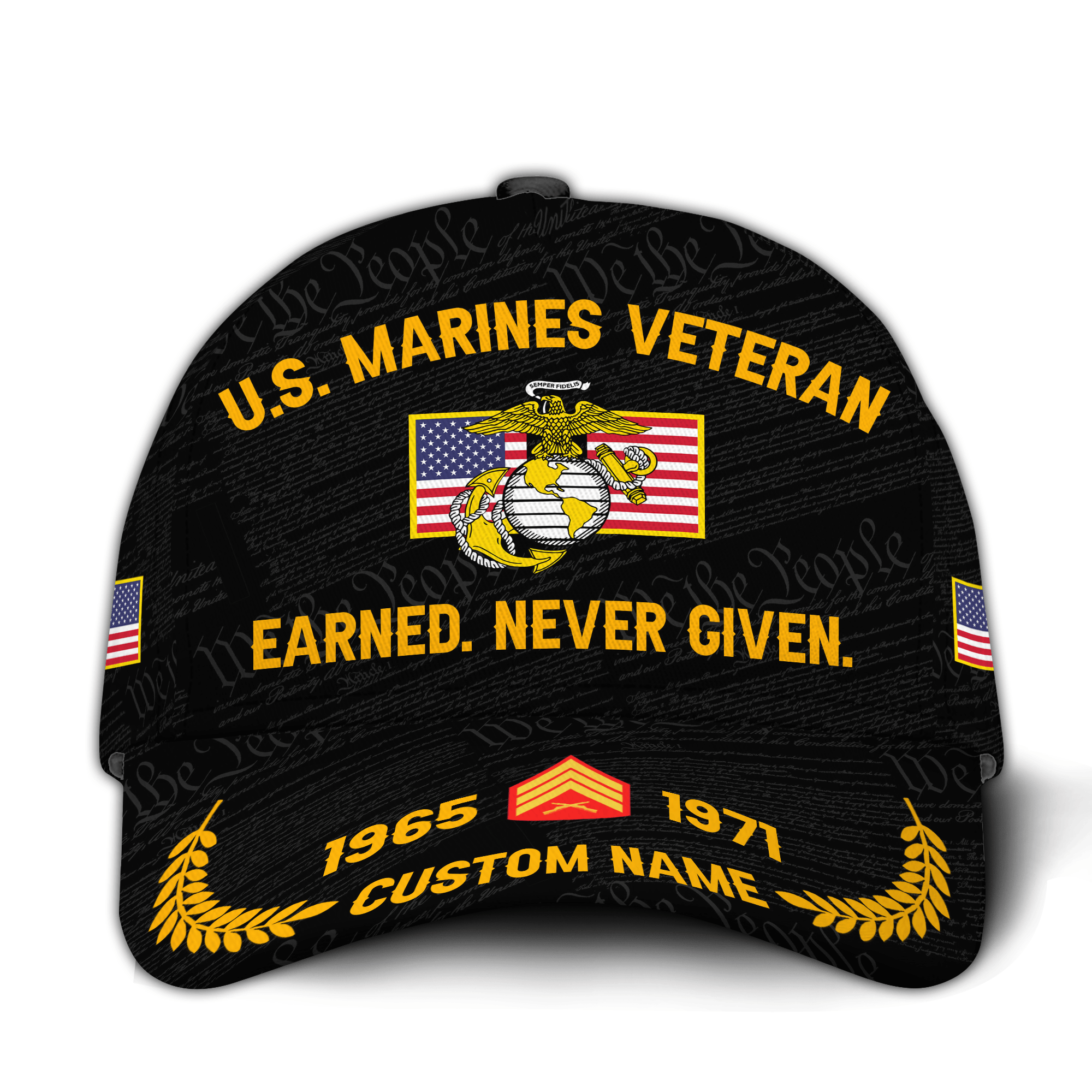 Premium Custom USMC Veteran Hat VPVC021063, Cap For Marine Veterans, Gifts For Veterans Day, Father’s Day