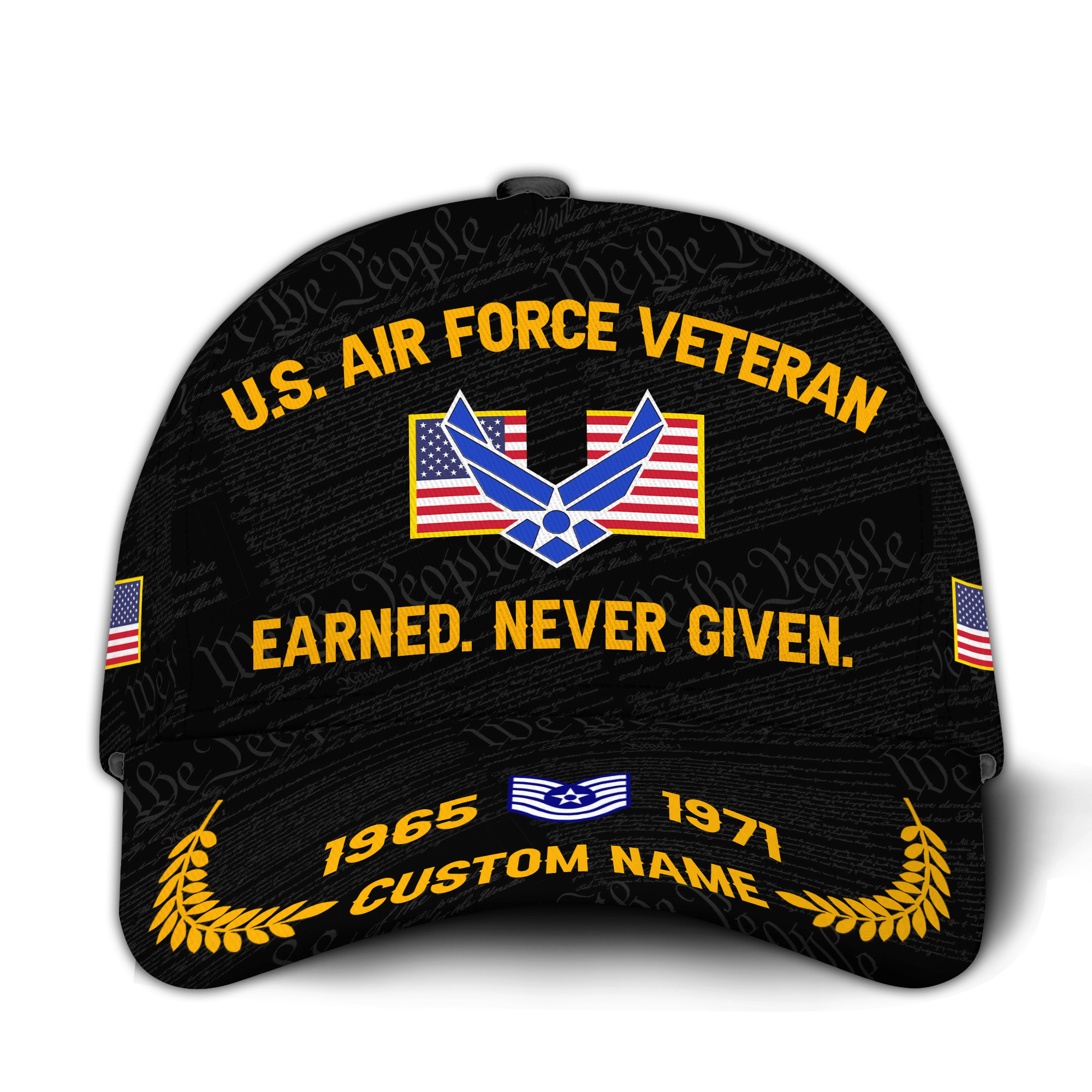 Premium Custom USAF Veteran Hat VPVC021064, Cap For Air Force Veterans, Gifts For Veterans Day, Father’s Day