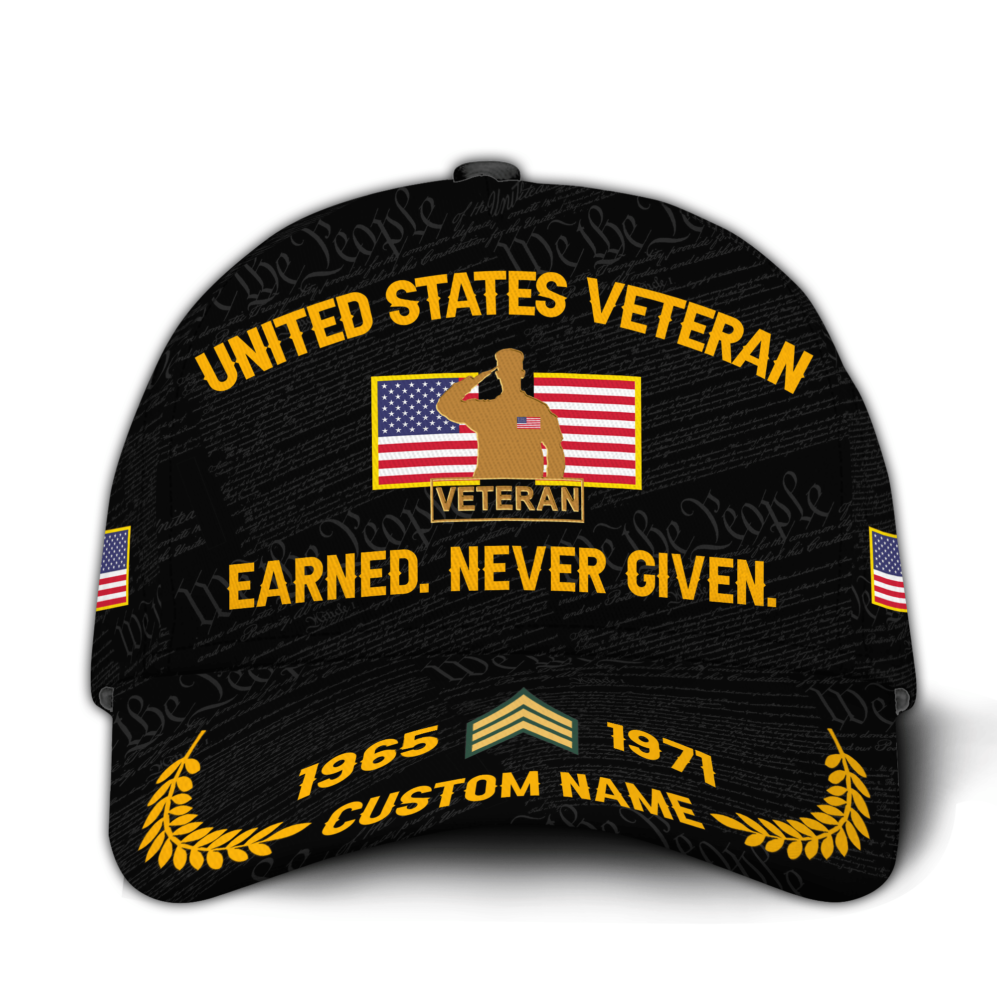 Premium Custom US Veteran Hat VPVC021067, Cap For US Veterans, Gifts For Veterans Day, Father’s Day