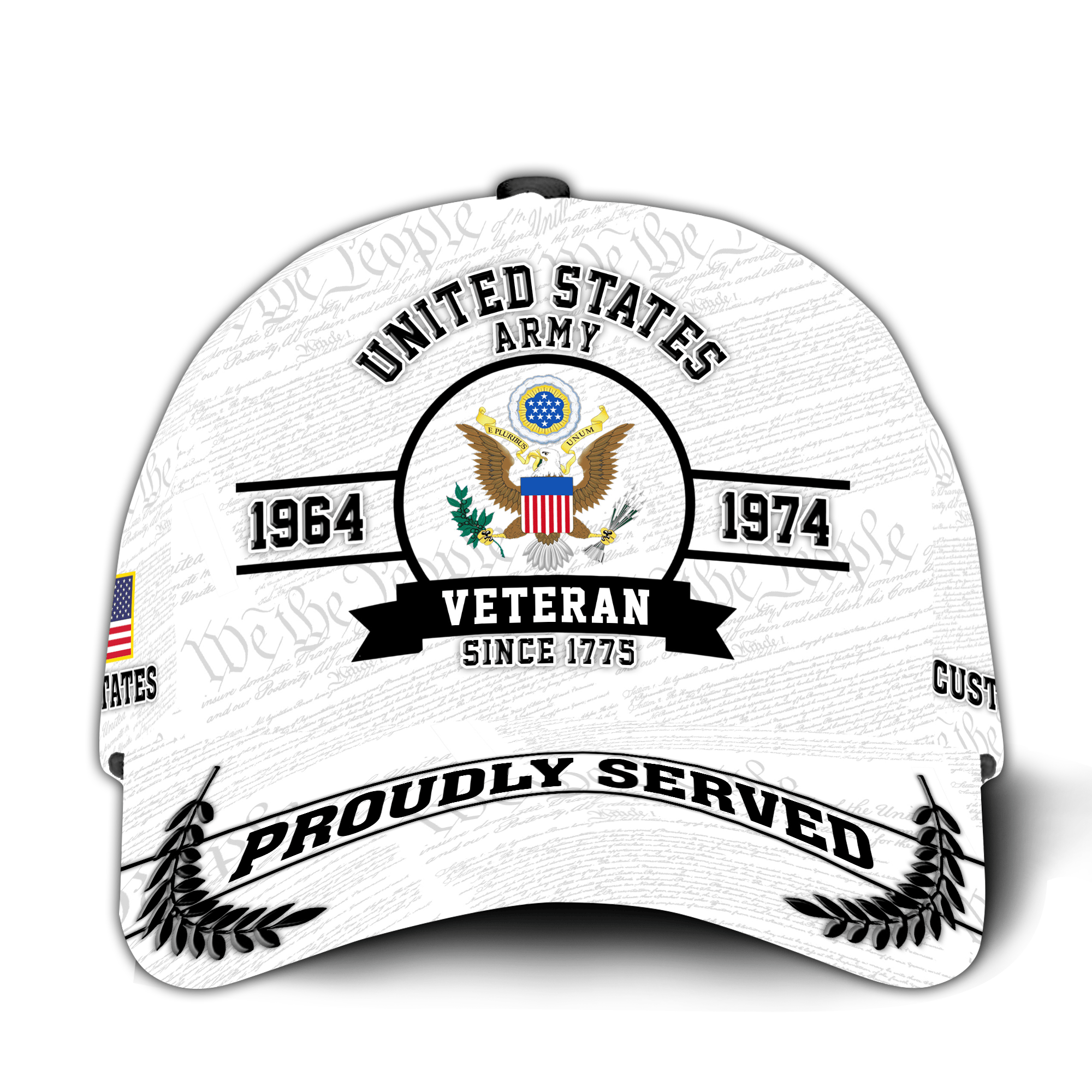 Premium Custom US Army Veteran Hat VPVC021071, Cap For Army Veterans, Gifts For Veterans Day, Father’s Day