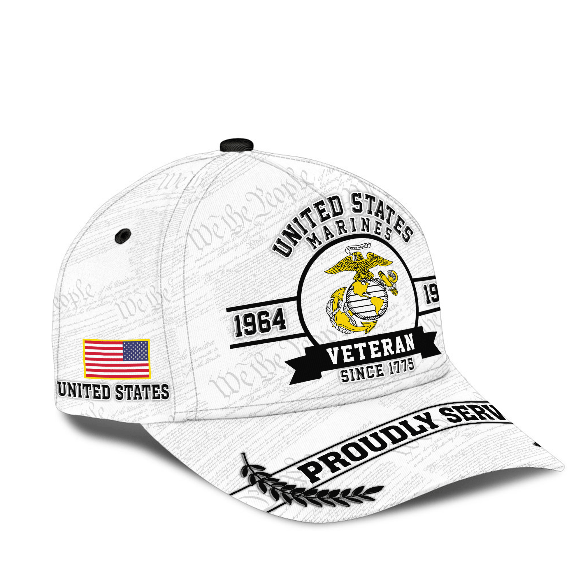 Premium Custom USMC Veteran Hat VPVC021073, Cap For Marine Veterans, Gifts For Veterans Day, Father’s Day