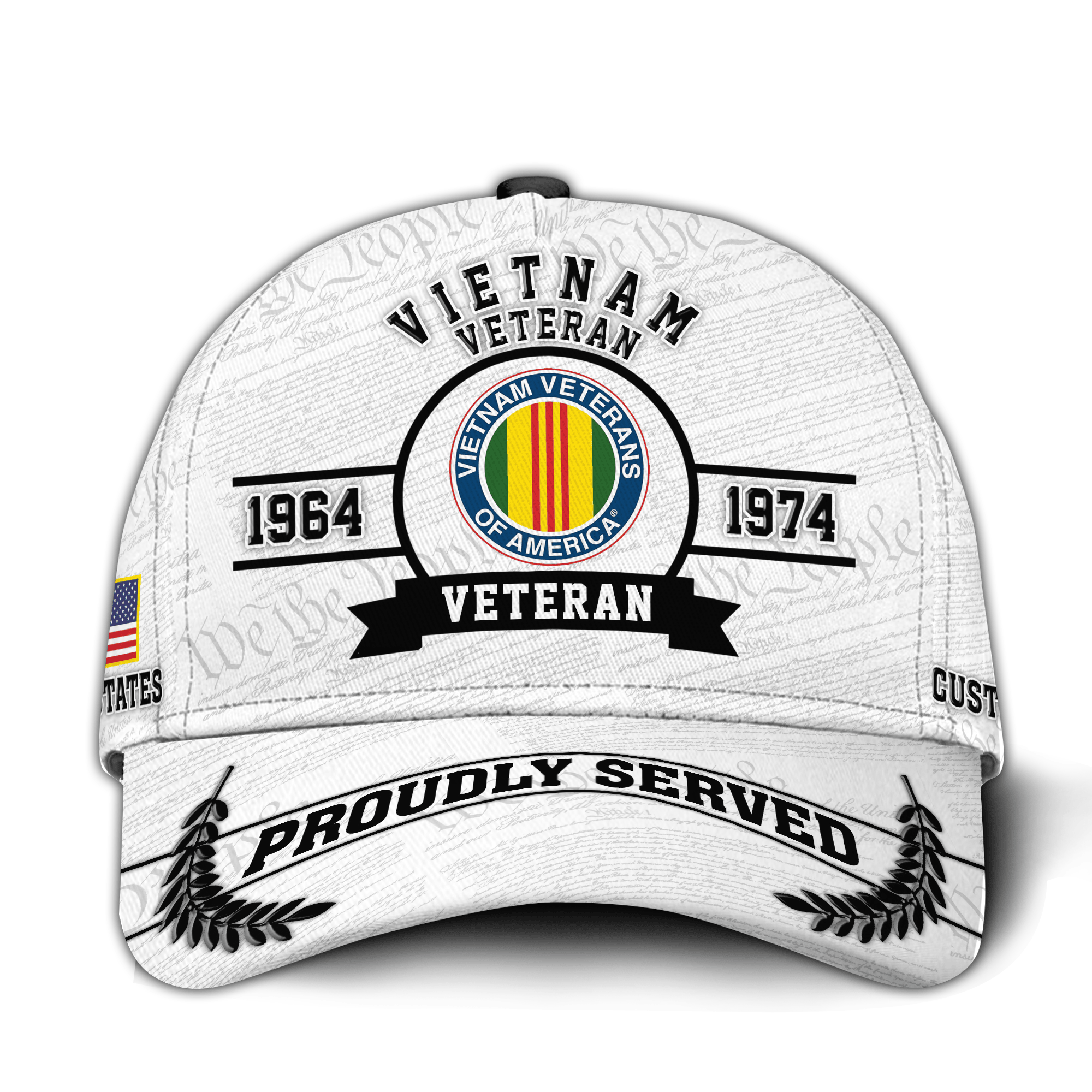 Premium Custom Vietnam Veteran Hat VPVC021076, Cap For Vietnam Veterans, Gifts For Veterans Day, Father’s Day