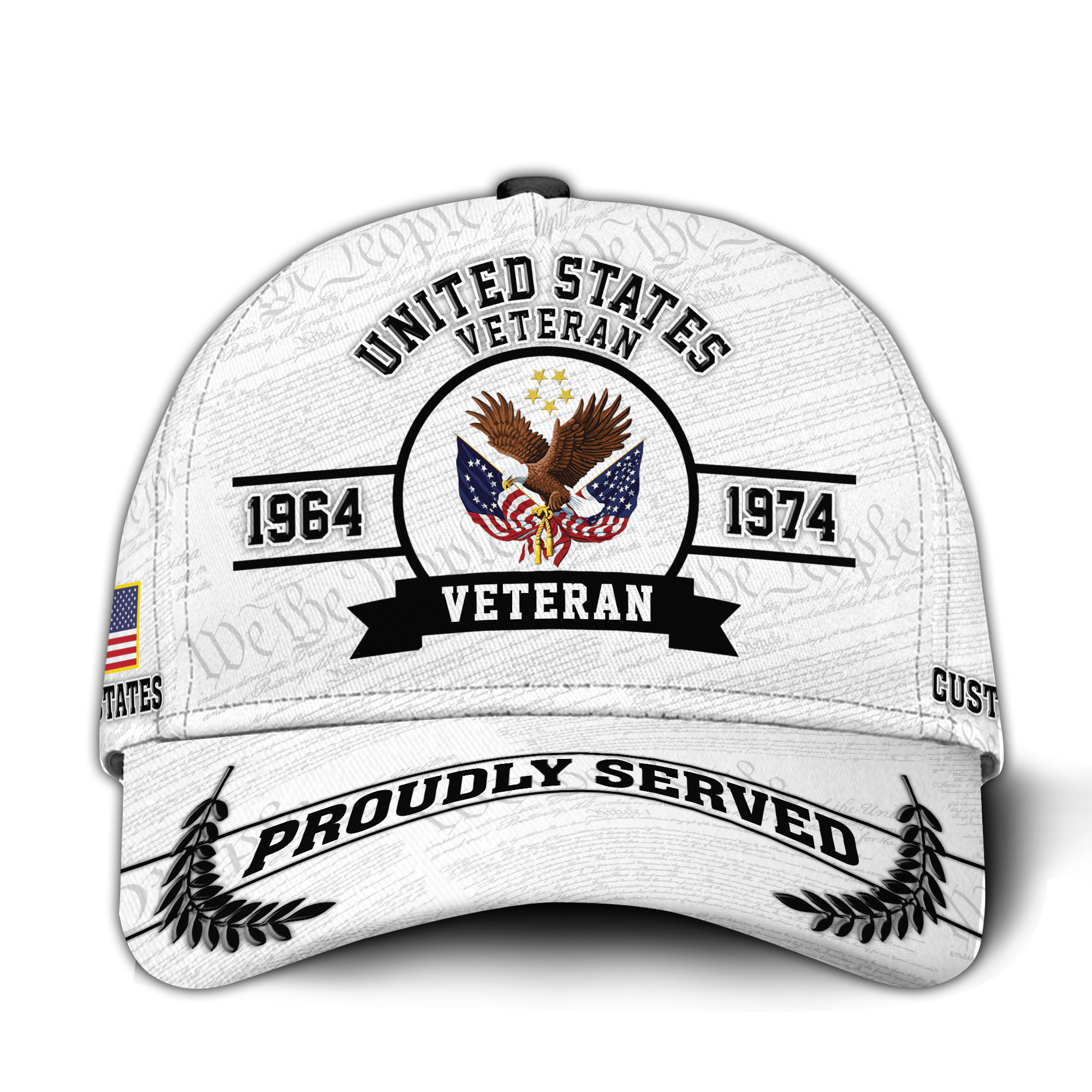 Premium Custom US Veteran Hat VPVC021077, Cap For US Veterans, Gifts For Veterans Day, Father’s Day