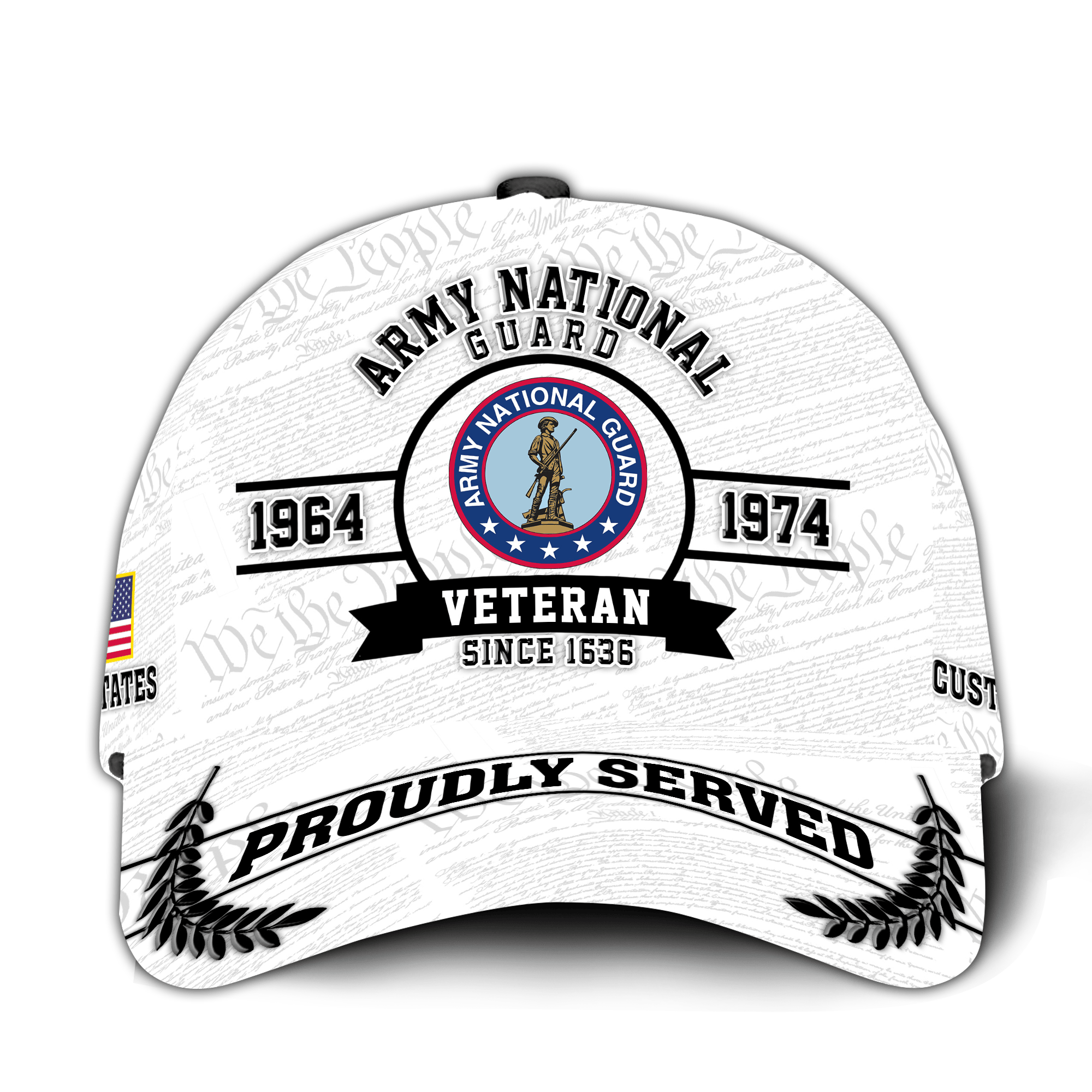 Premium Custom Army National Guard Veteran Hat VPVC021078, Cap For Army National Guard Veteran, Gifts For Veterans Day, Father’s Day