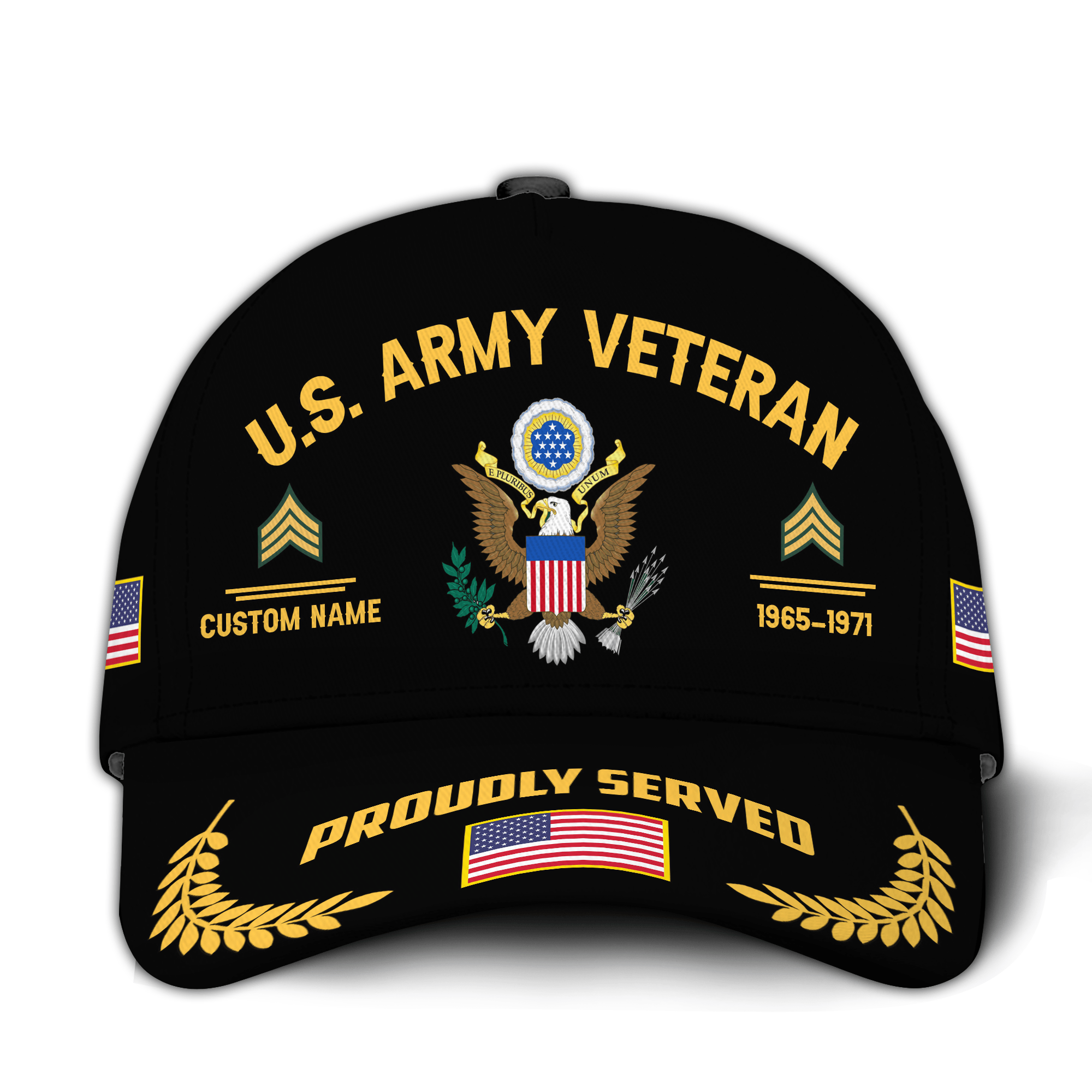 Premium Custom US Army Veteran Hat VPVC021081, Cap For Army Veterans, Gifts For Veterans Day, Father’s Day
