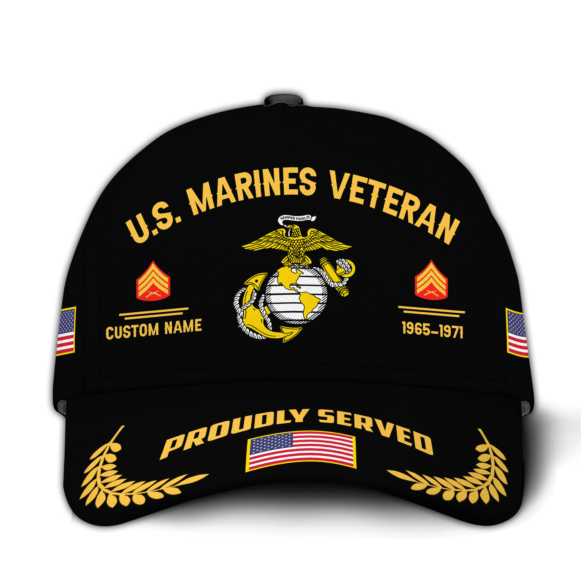 Premium Custom USMC Veteran Hat VPVC021083, Cap For Marine Veterans, Gifts For Veterans Day, Father’s Day