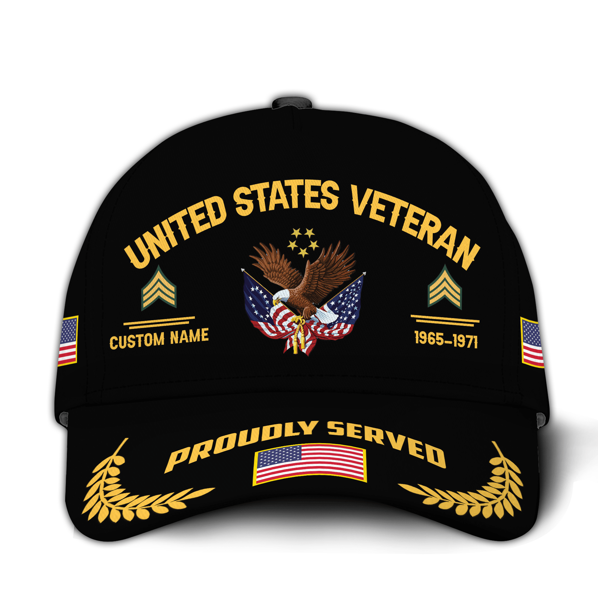 Premium Custom US Veteran Hat VPVC021087, Cap For US Veterans, Gifts For Veterans Day, Father’s Day