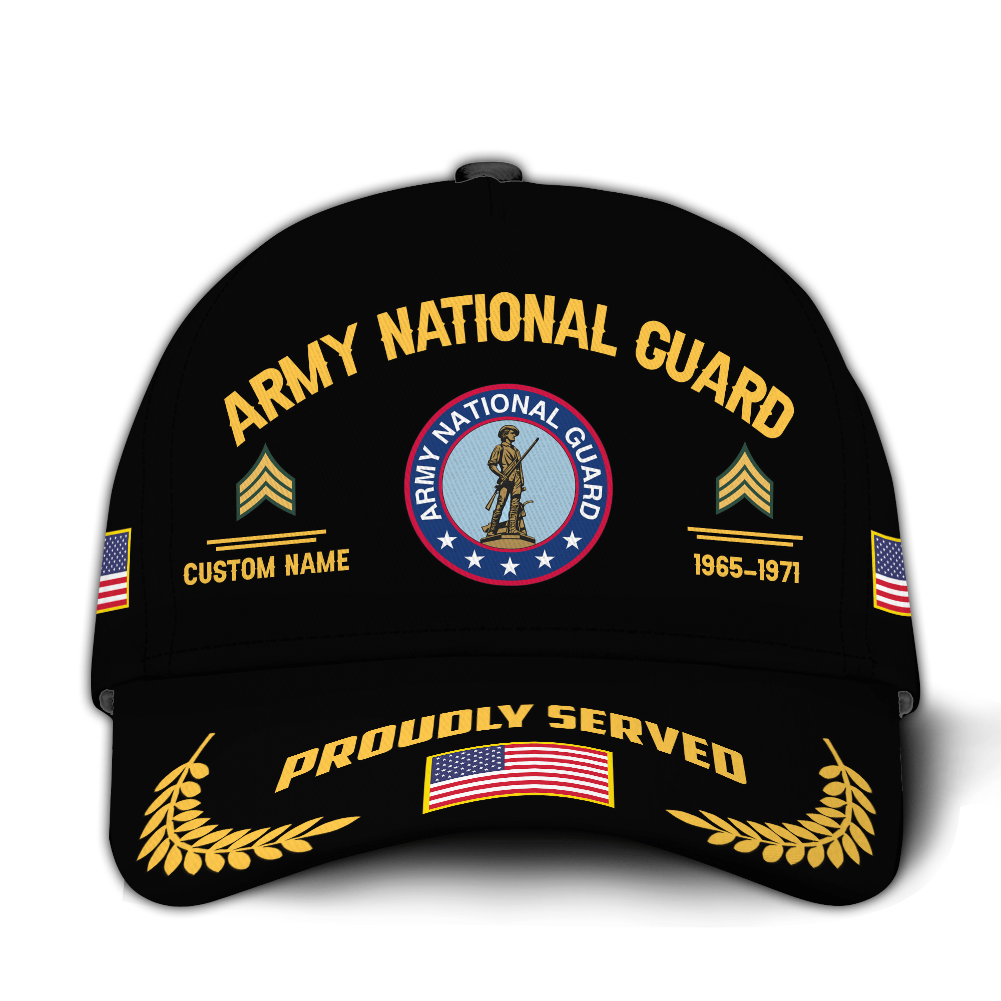 Premium Custom Army National Guard Veteran Hat VPVC021088, Cap For Army National Guard Veteran, Gifts For Veterans Day, Father’s Day