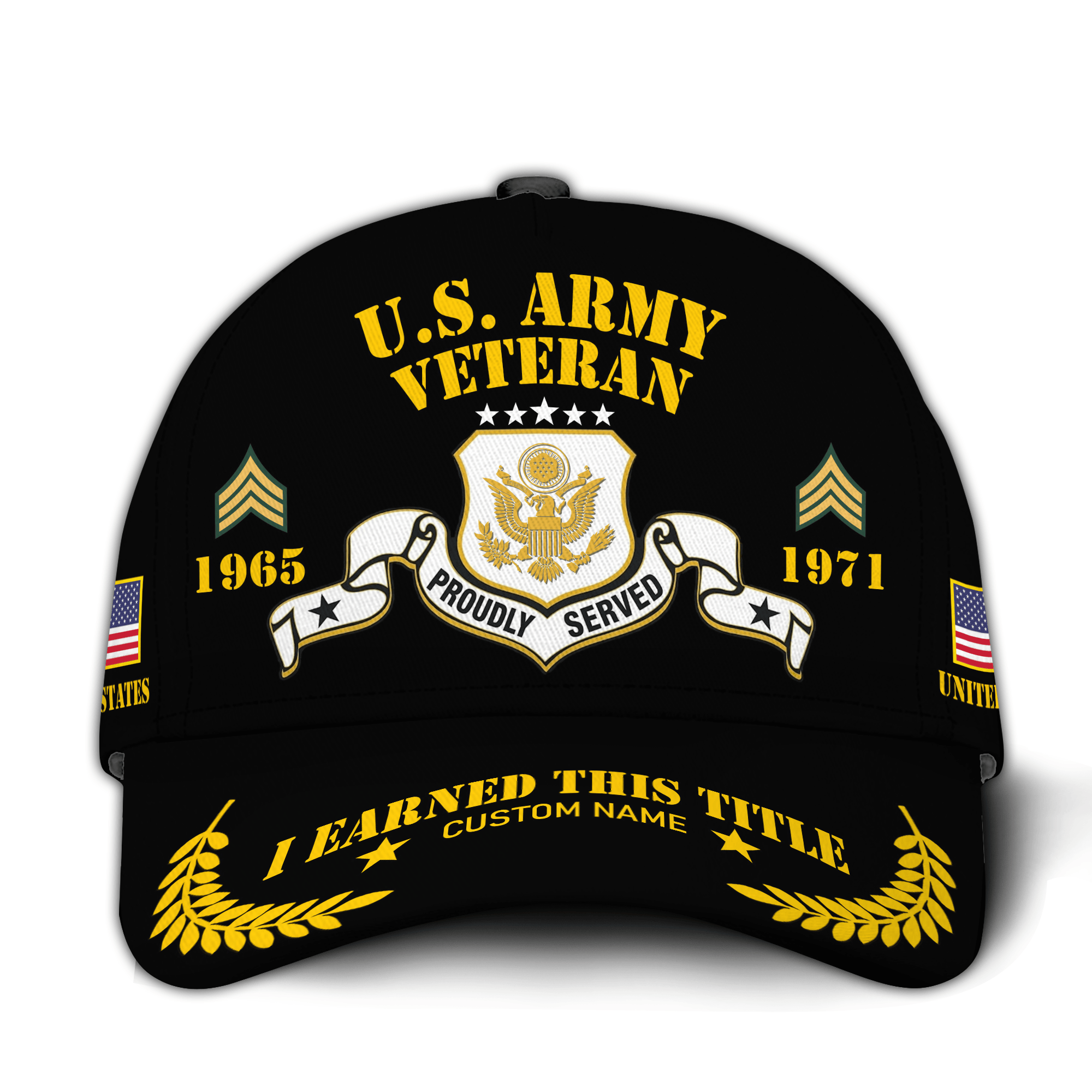 Premium Custom US Army Veteran Hat VPVC021091, Cap For Army Veterans, Gifts For Veterans Day, Father’s Day