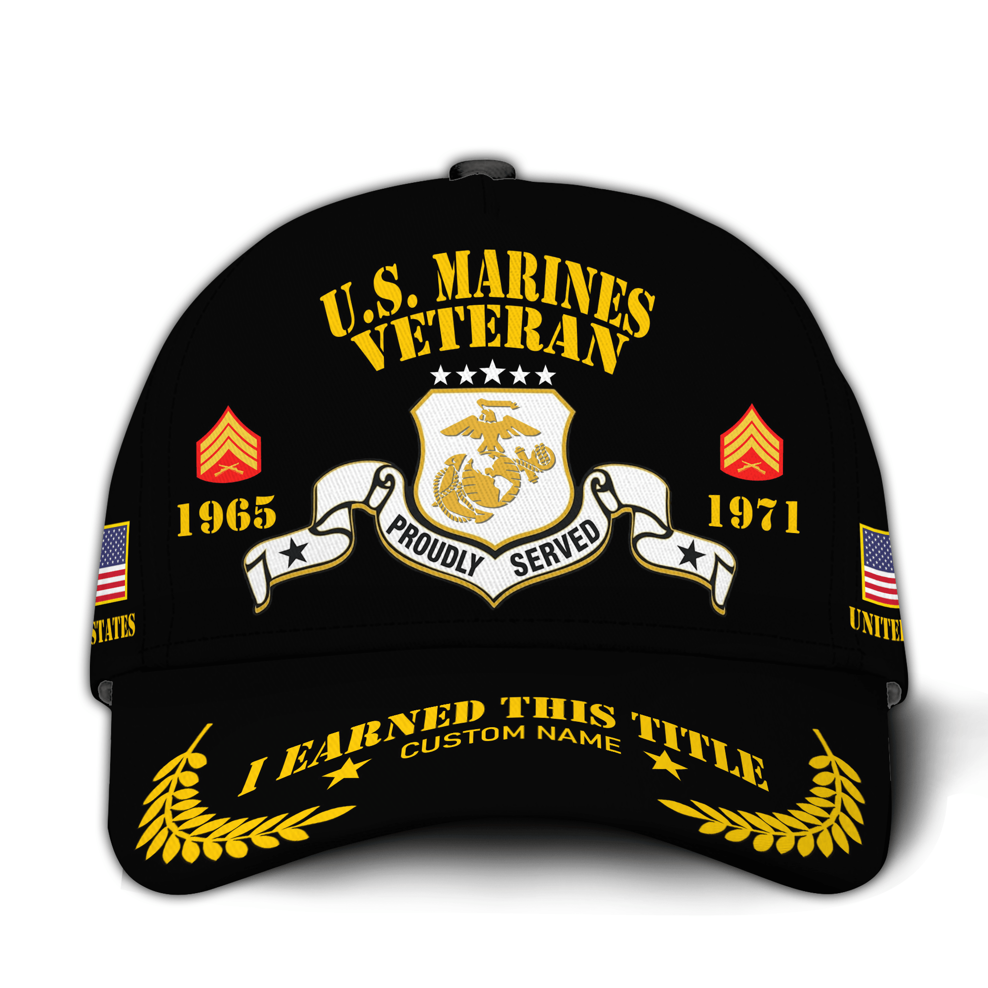Premium Custom USMC Veteran Hat VPVC021093, Cap For Marine Veterans, Gifts For Veterans Day, Father’s Day