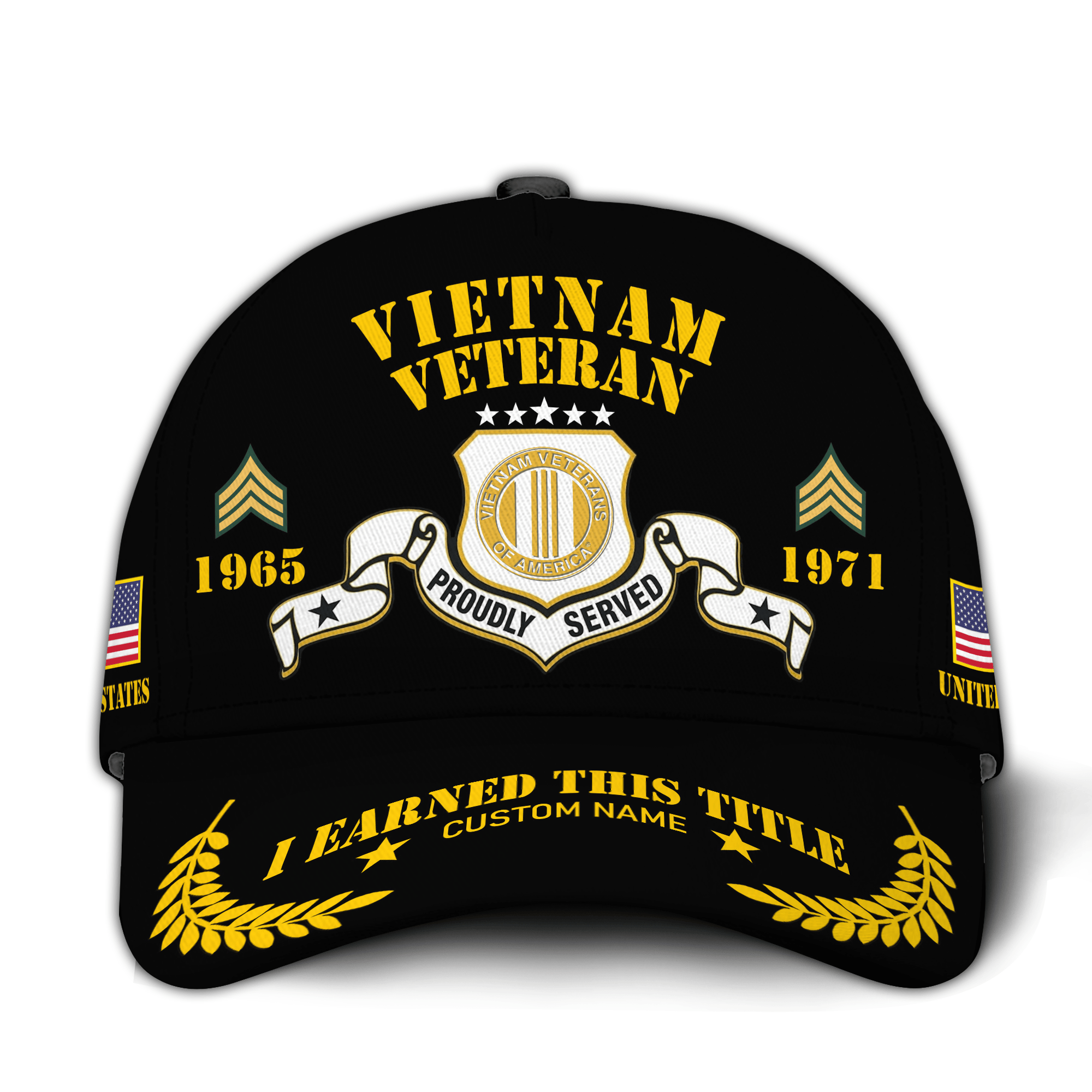 Premium Custom Vietnam Veteran Hat VPVC021096, Cap For Vietnam Veterans, Gifts For Veterans Day, Father’s Day