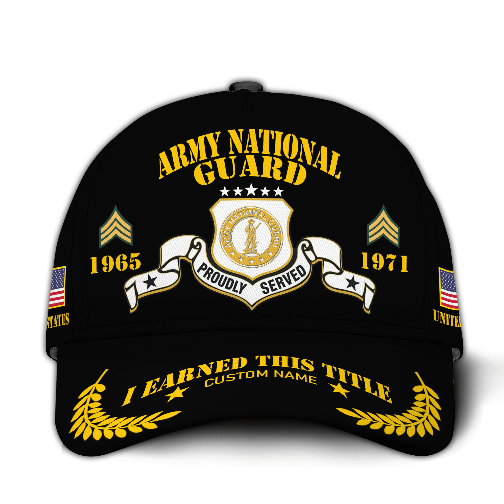 Premium Custom Army National Guard Veteran Hat VPVC021098, Cap For Army National Guard Veteran, Gifts For Veterans Day, Father’s Day