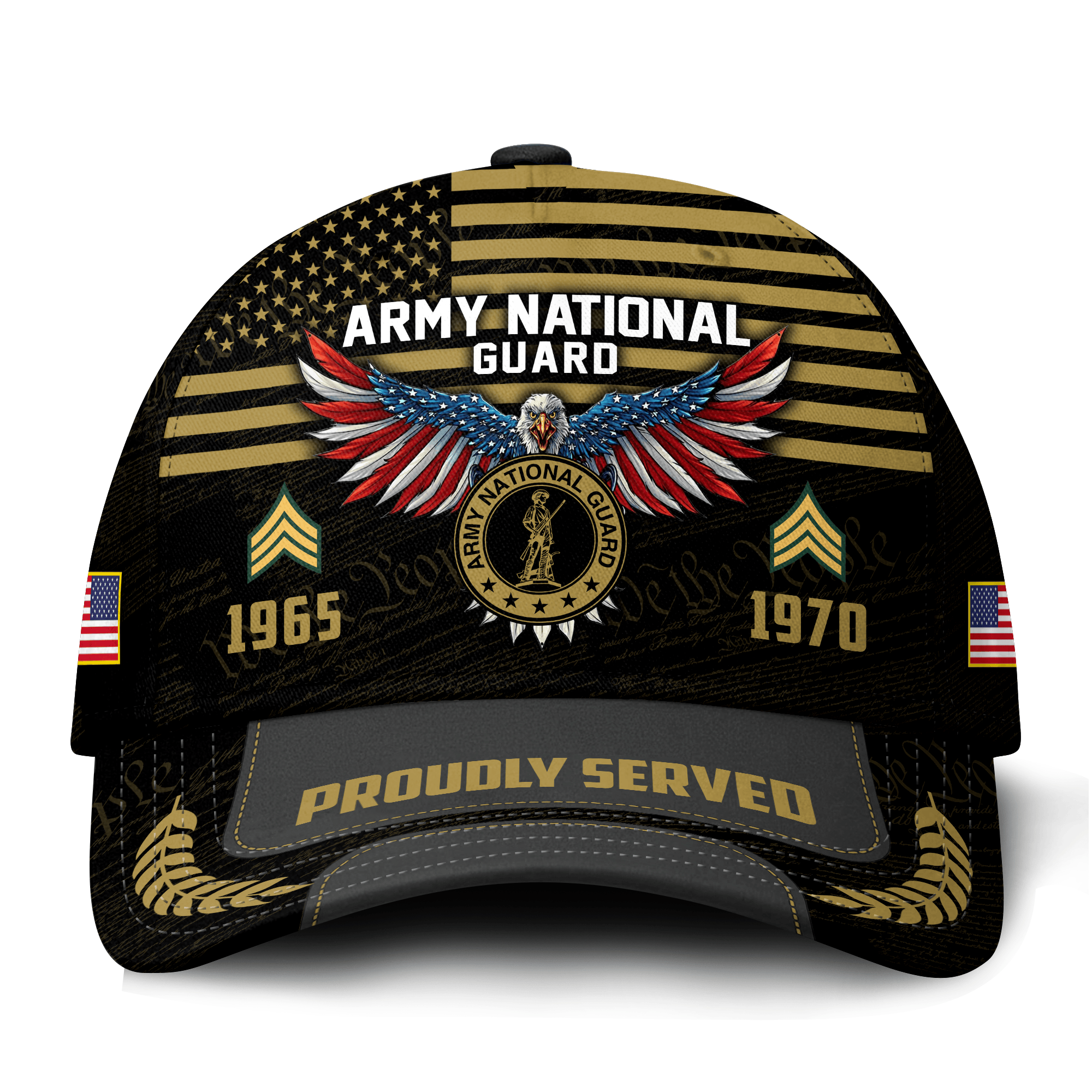 Premium Custom Army National Guard Veteran Hat VPVC021128, Cap For Army National Guard Veteran, Gifts For Veterans Day, Father’s Day