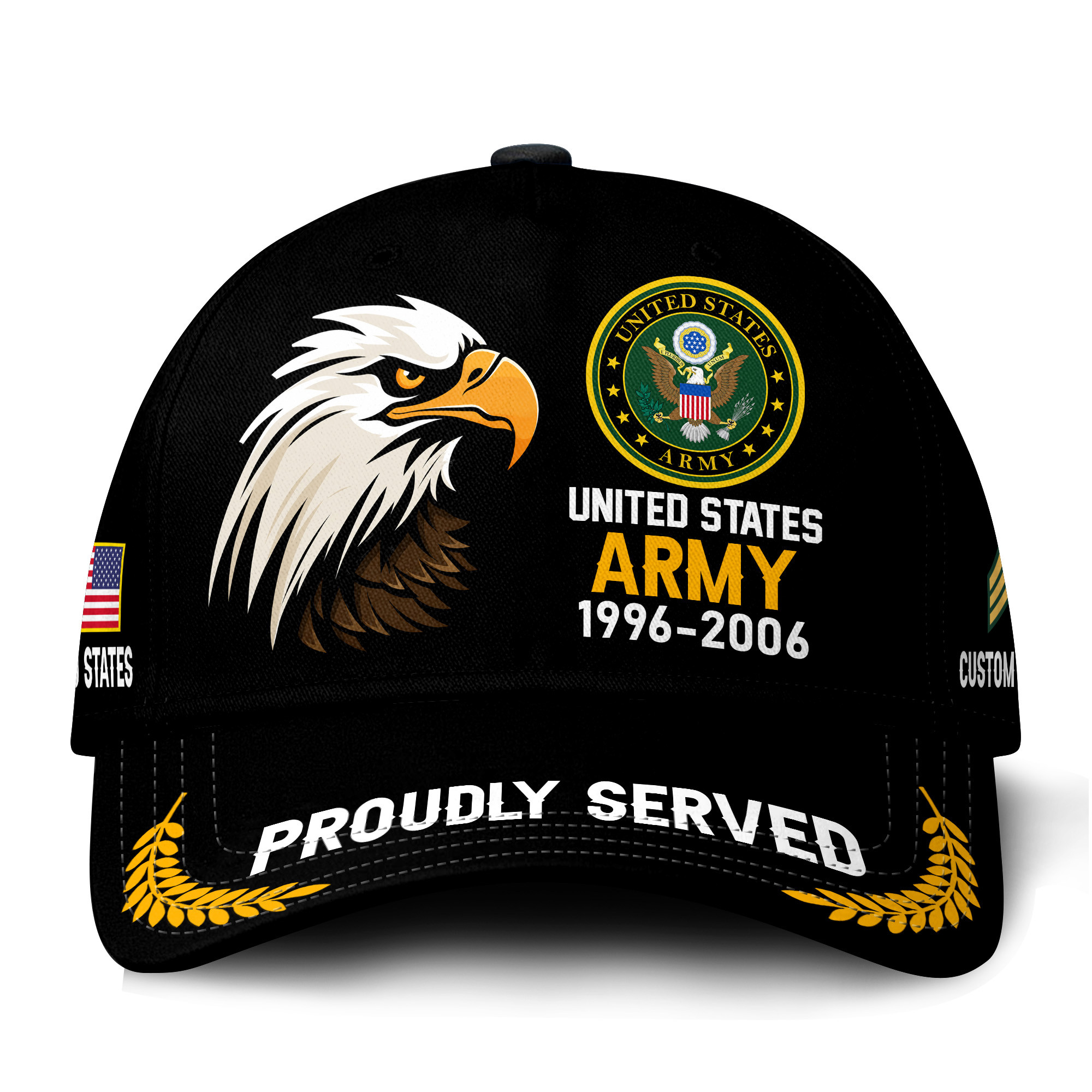 Premium Custom US Army Veteran Hat VPVC021131, Cap For Army Veterans, Gifts For Veterans Day, Father’s Day