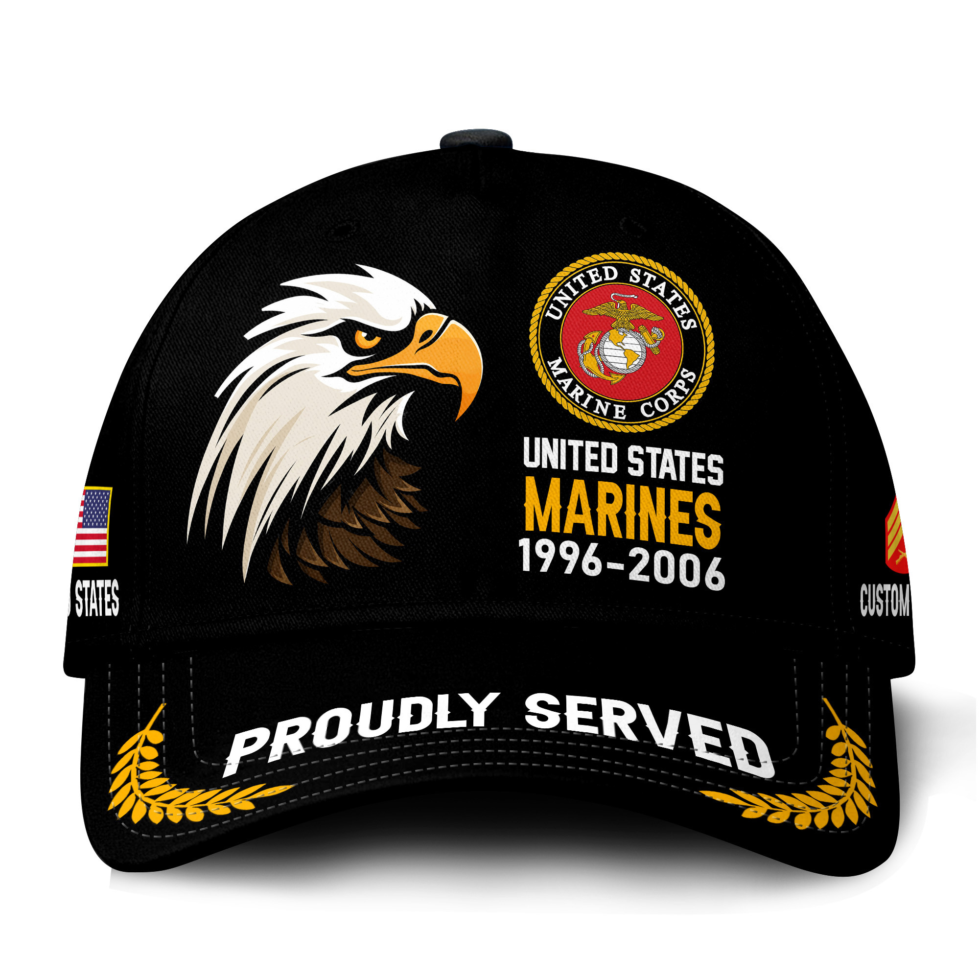 Premium Custom USMC Veteran Hat VPVC021133, Cap For Marine Veterans, Gifts For Veterans Day, Father’s Day